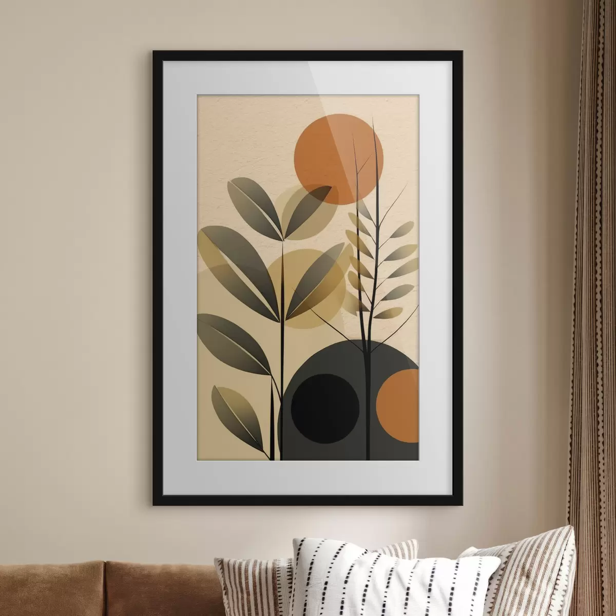 Poster Foglie astratte f49438