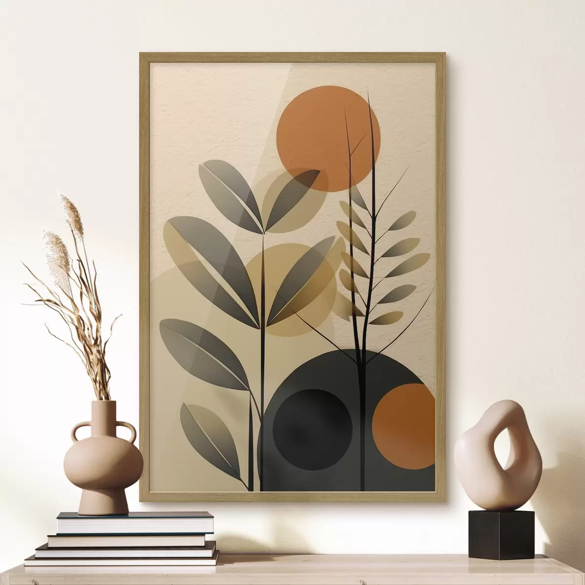 Poster Foglie astratte f49438