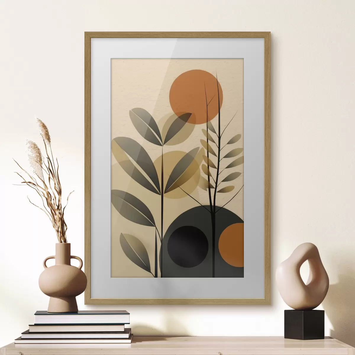 Poster Foglie astratte f49438