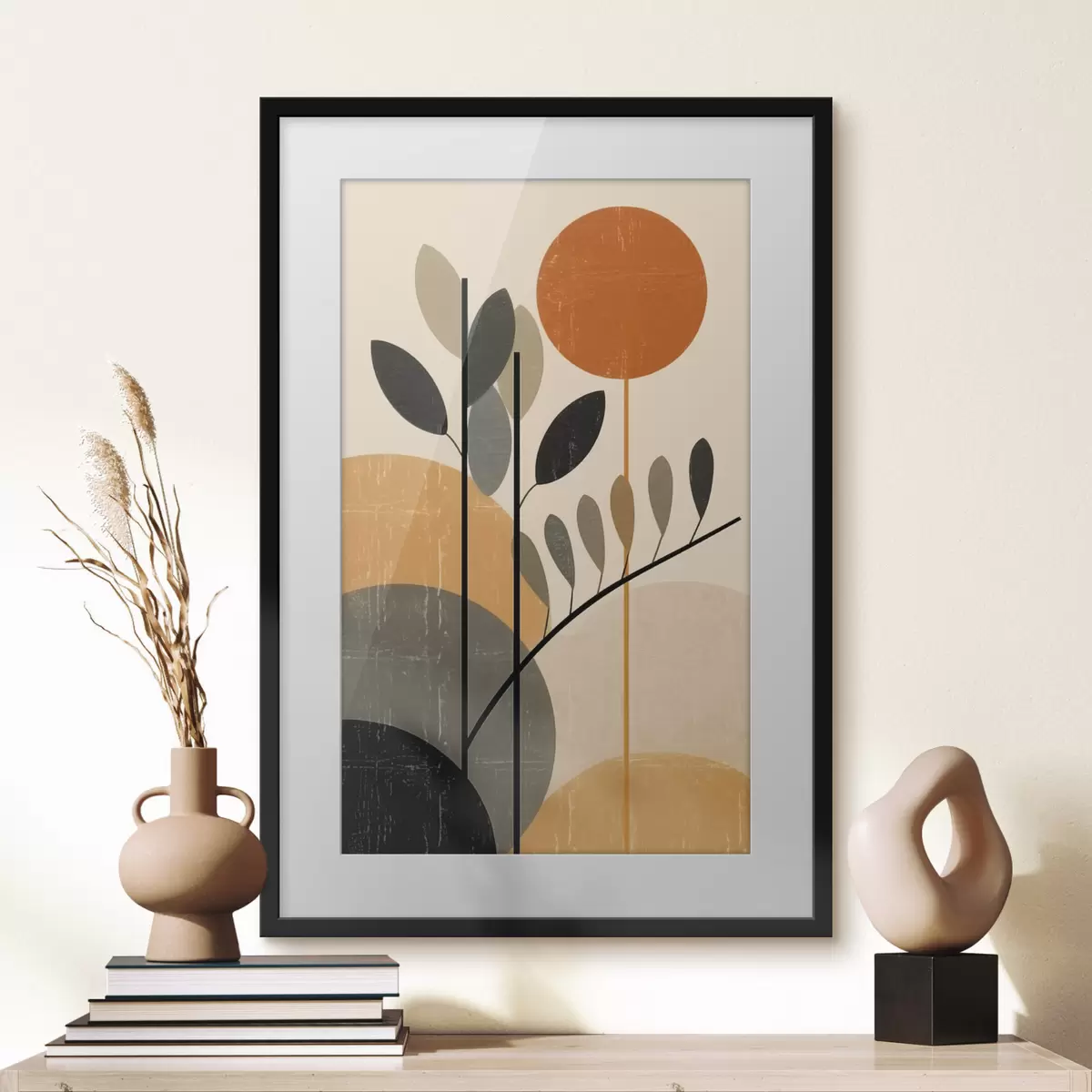Poster Foglie geometriche f49439