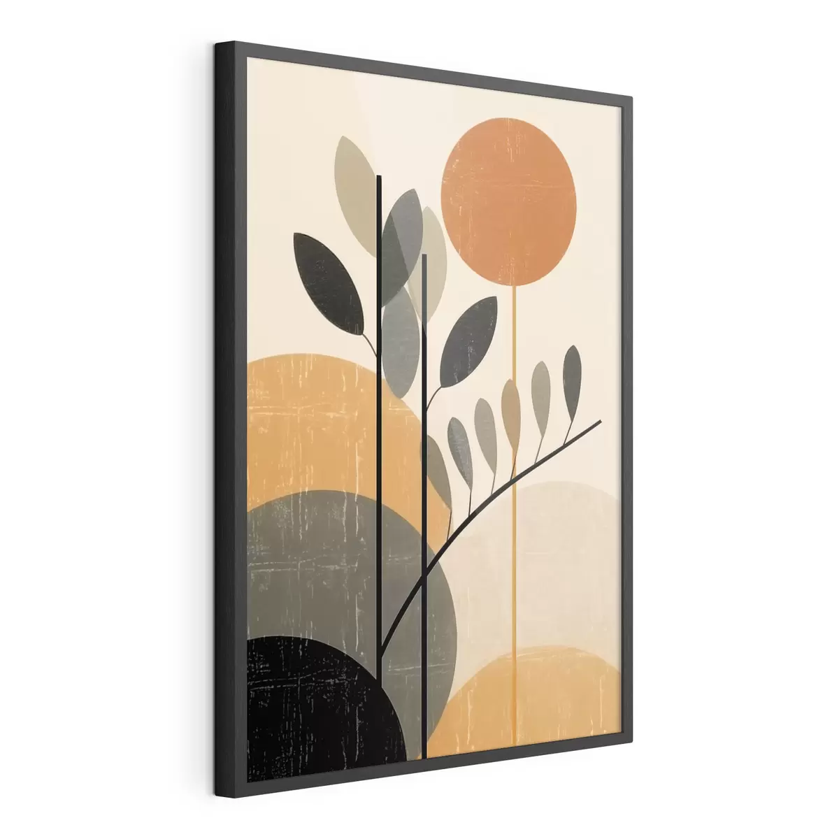 Poster Foglie geometriche f49439