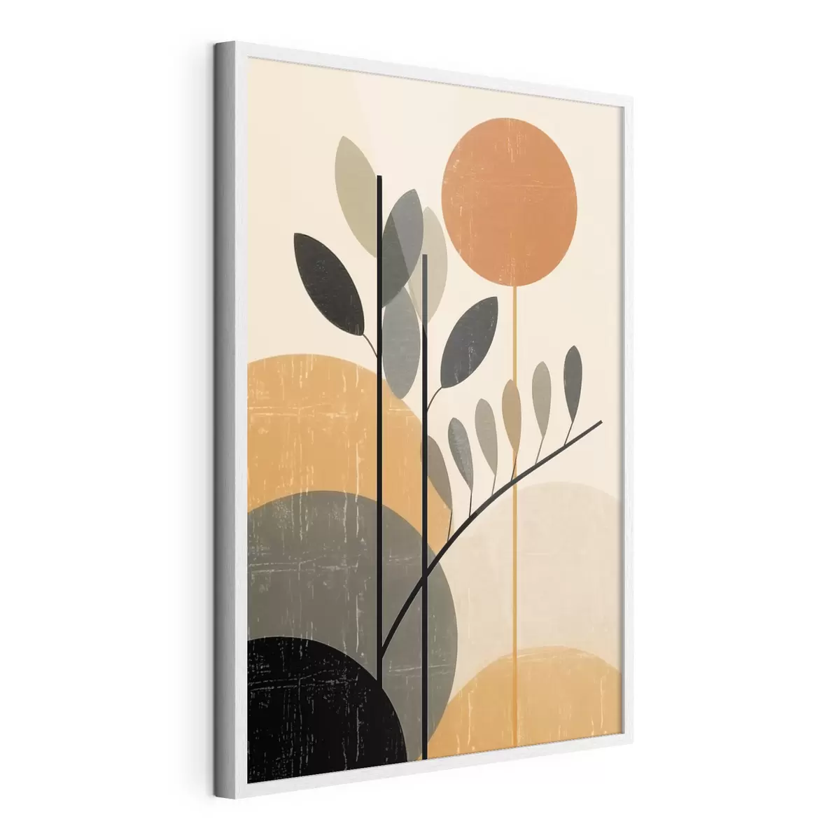 Poster Foglie geometriche f49439