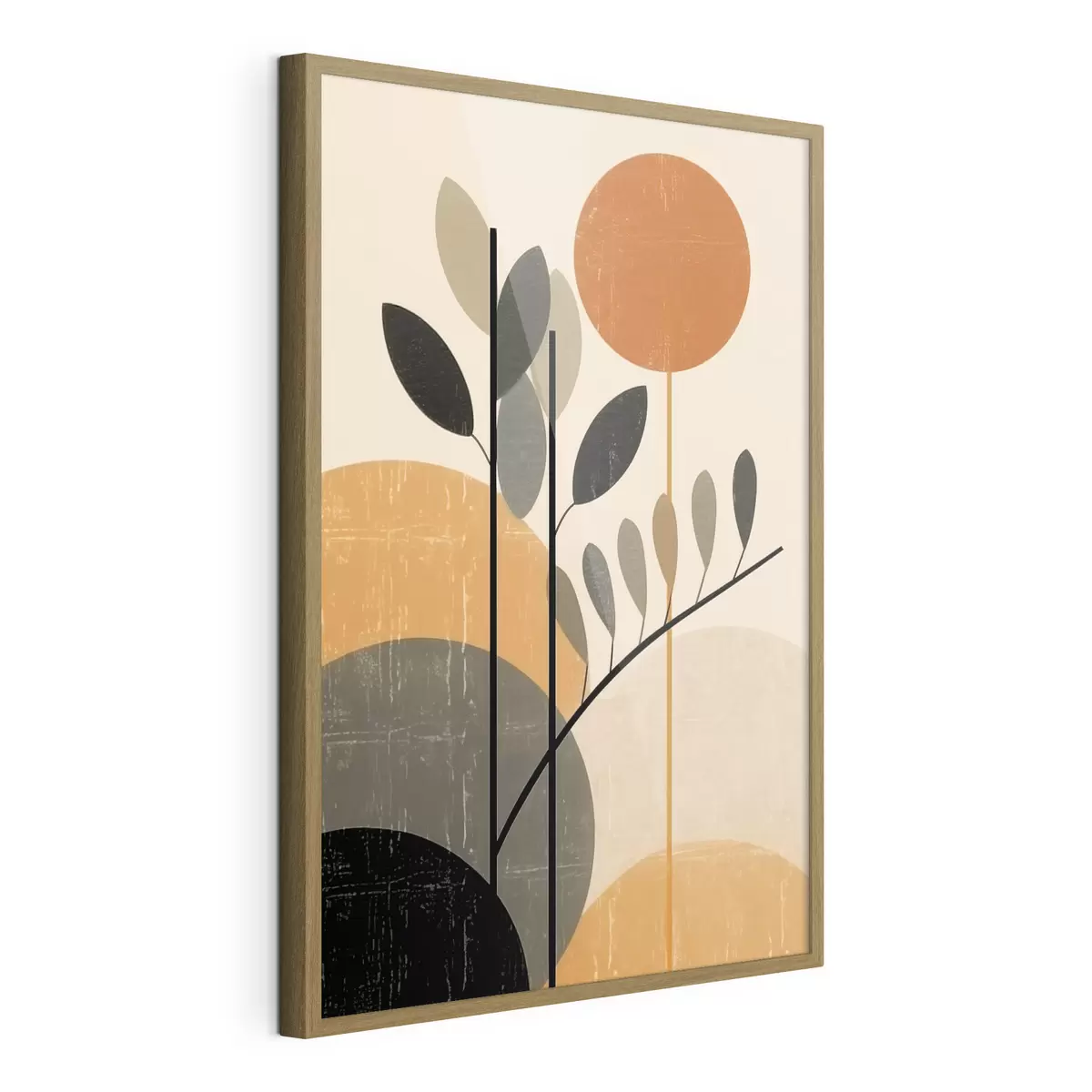 Poster Foglie geometriche f49439