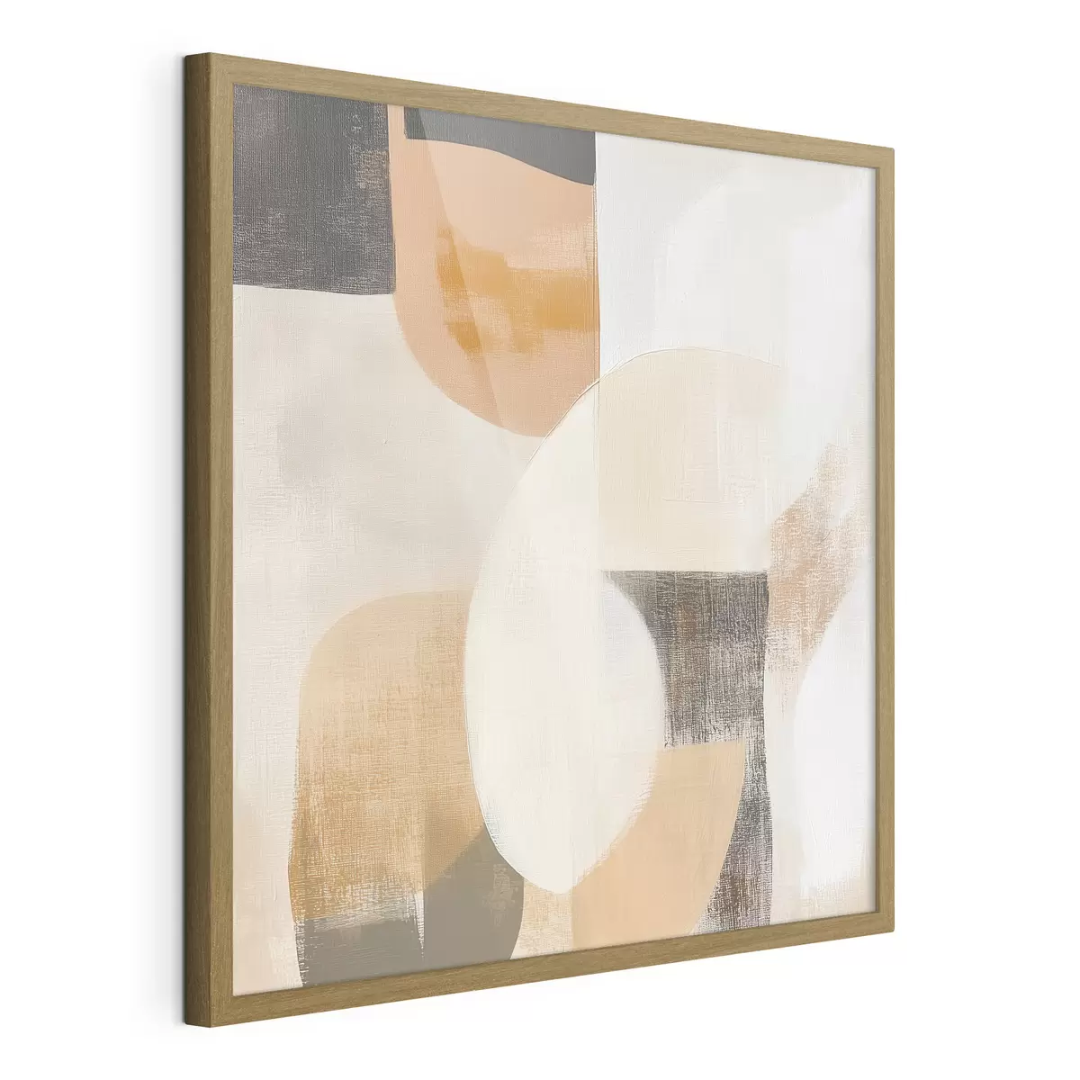 Poster Poster d'arte contemporanea con semplici figure geometriche dai toni caldi f48894