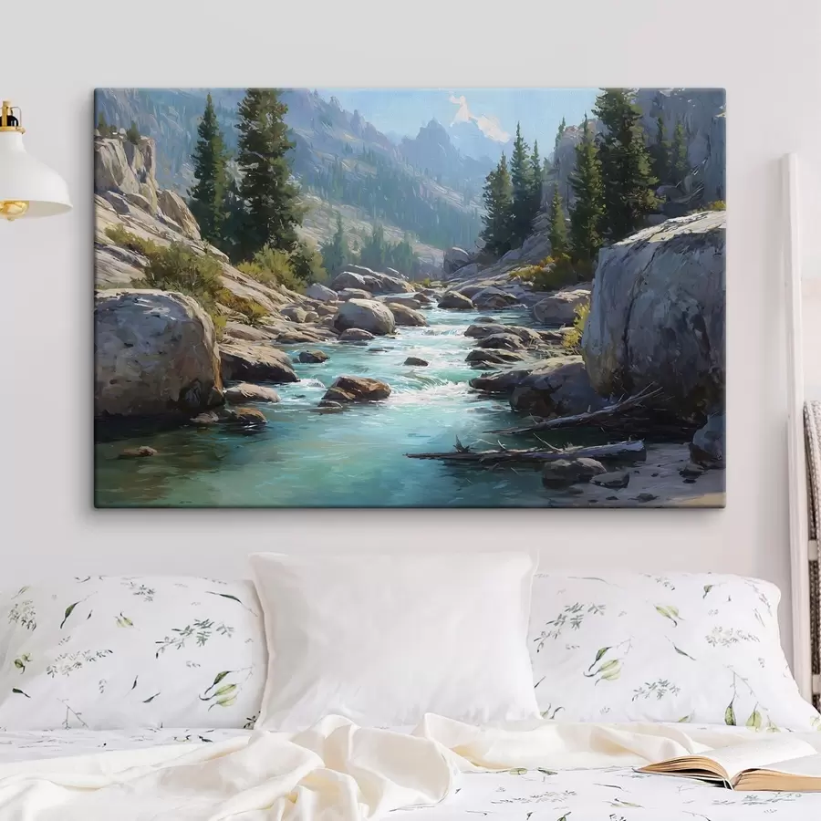 carta da parati Un pittoresco fiume di montagna nr. s49459