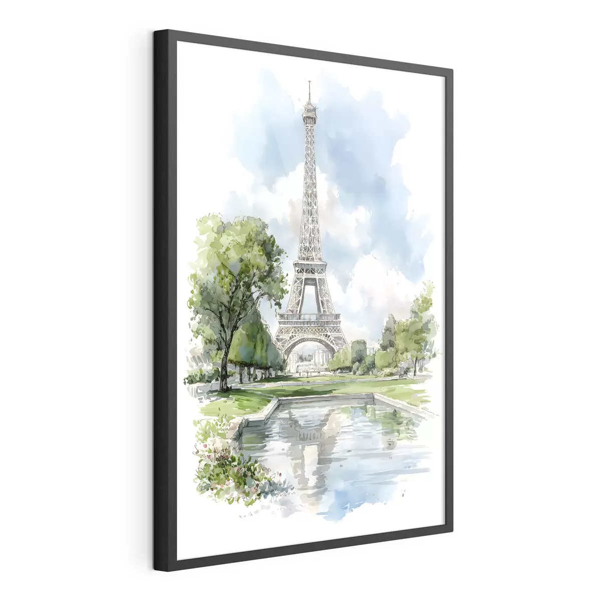Poster La Torre Eiffel in stile acquerello f49424