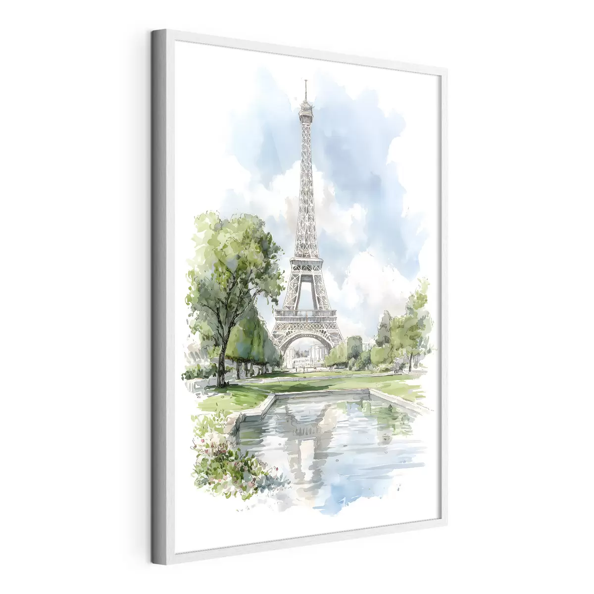 Poster La Torre Eiffel in stile acquerello f49424