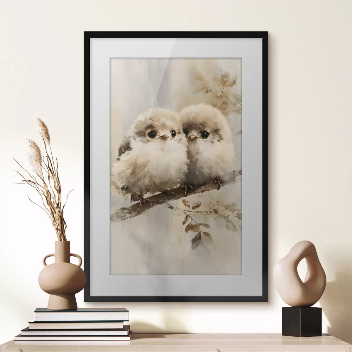 Poster Due soffici gufetti f49425