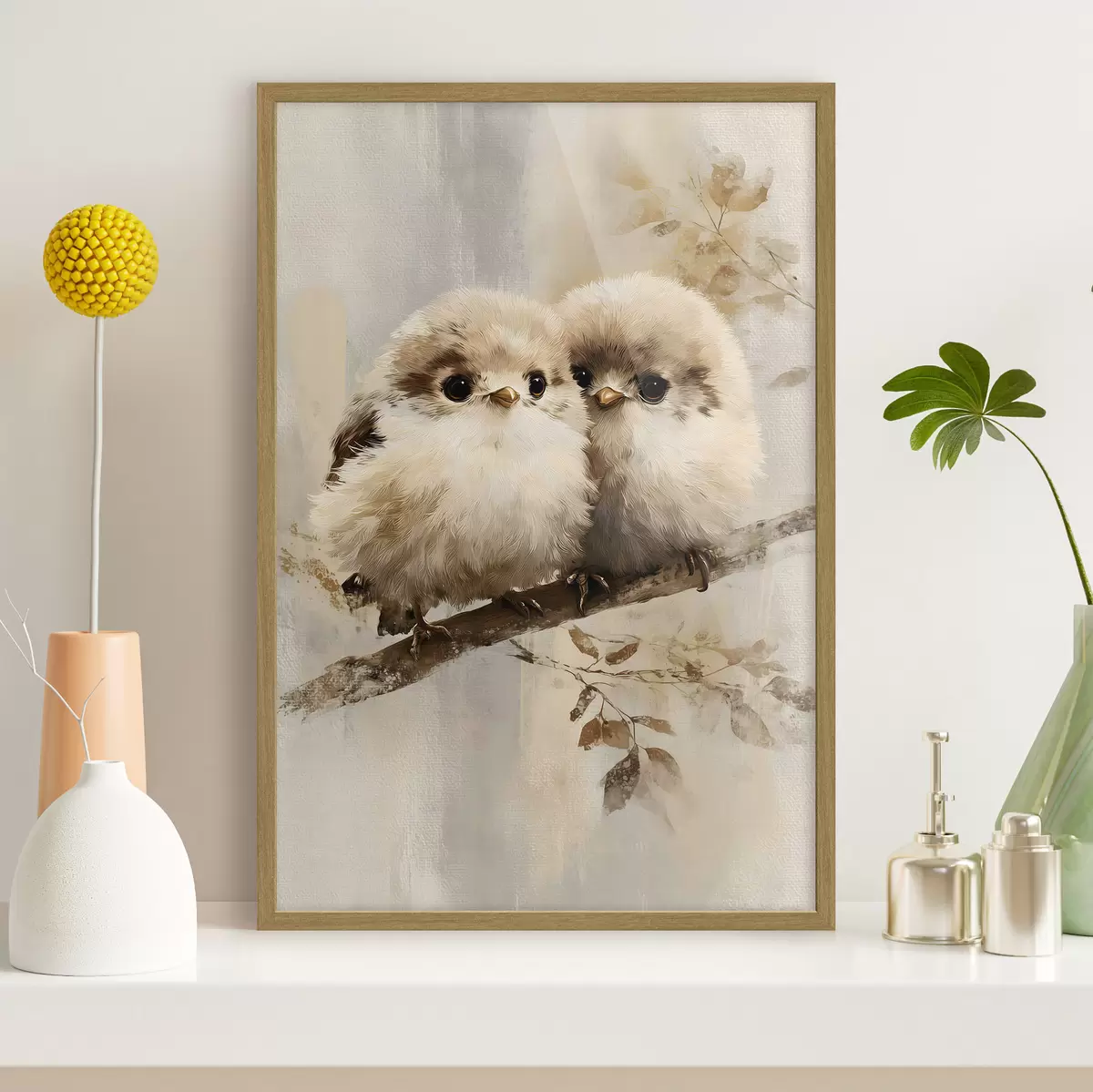 Poster Due soffici gufetti f49425