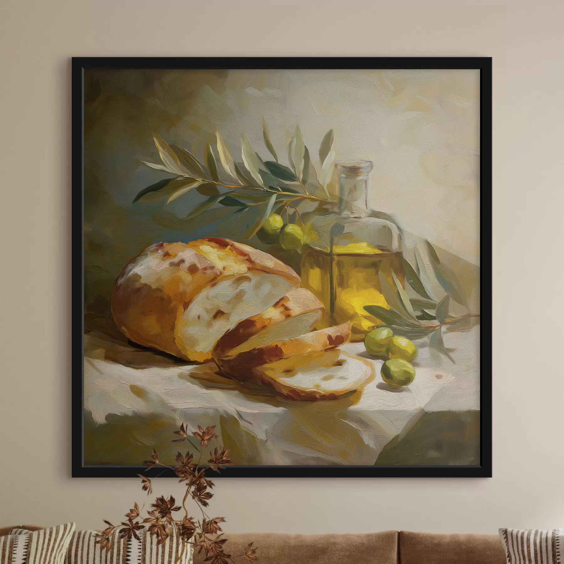 carta da parati Pane e olio d'oliva nr. f49529