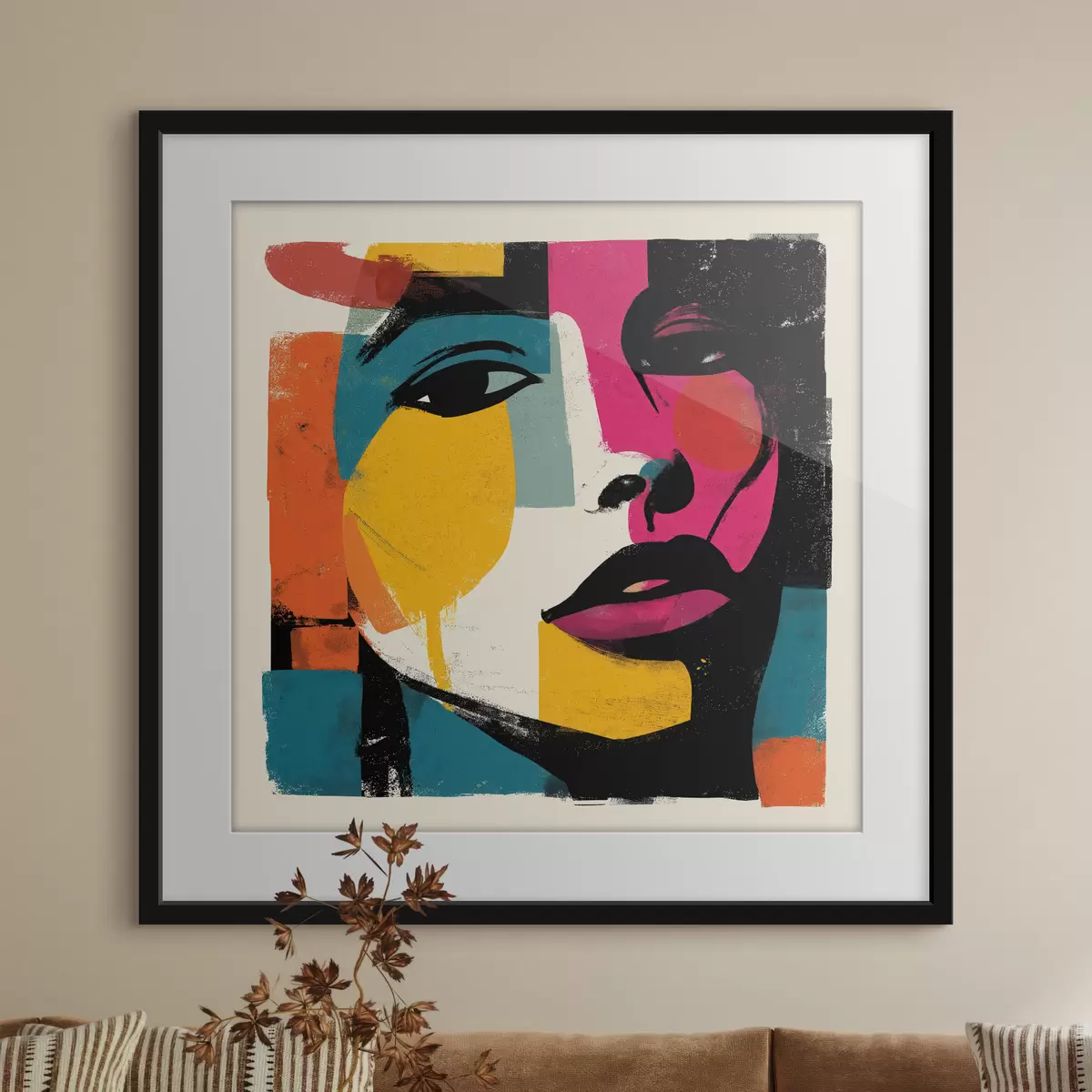 Poster Un volto astratto f49543