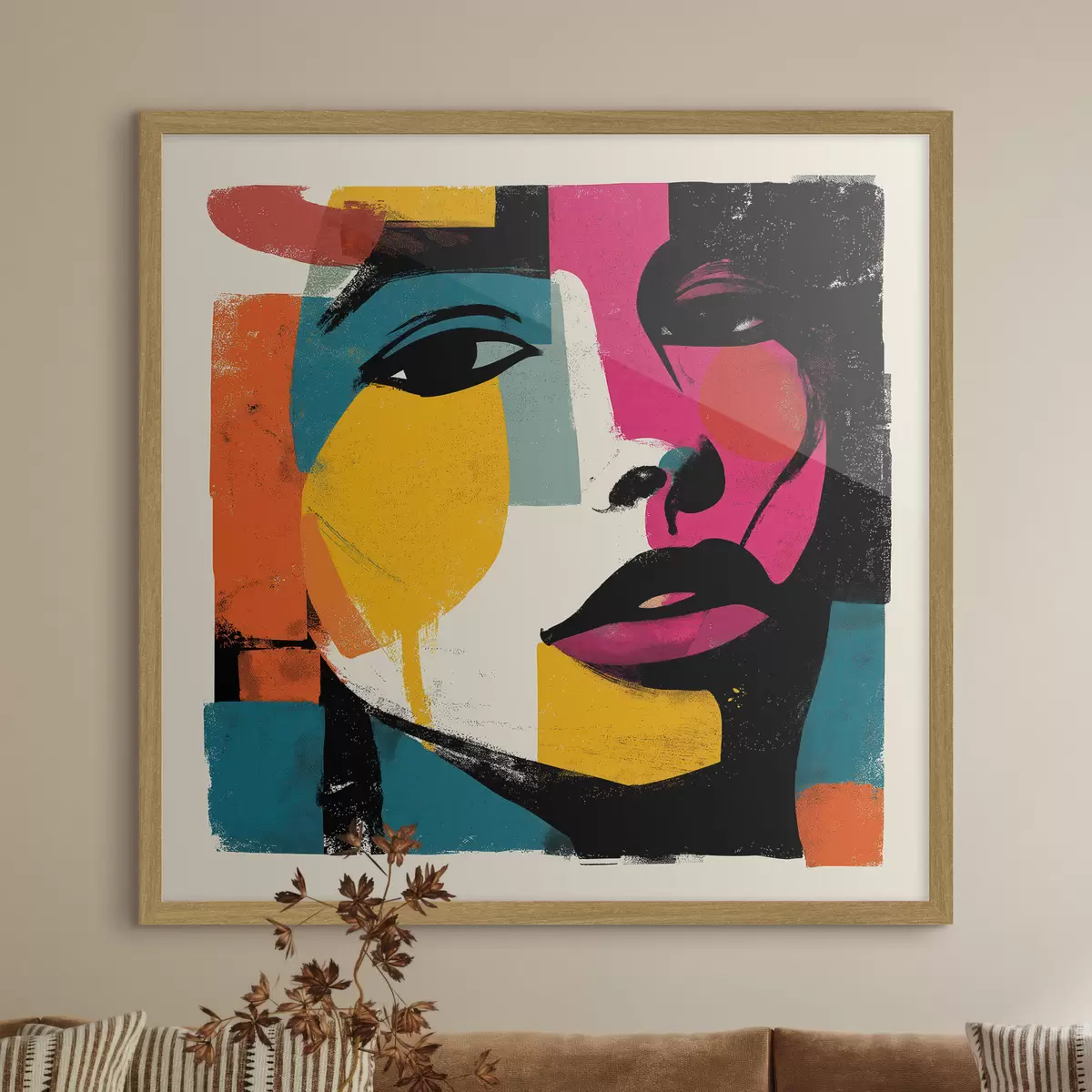 Poster Un volto astratto f49543