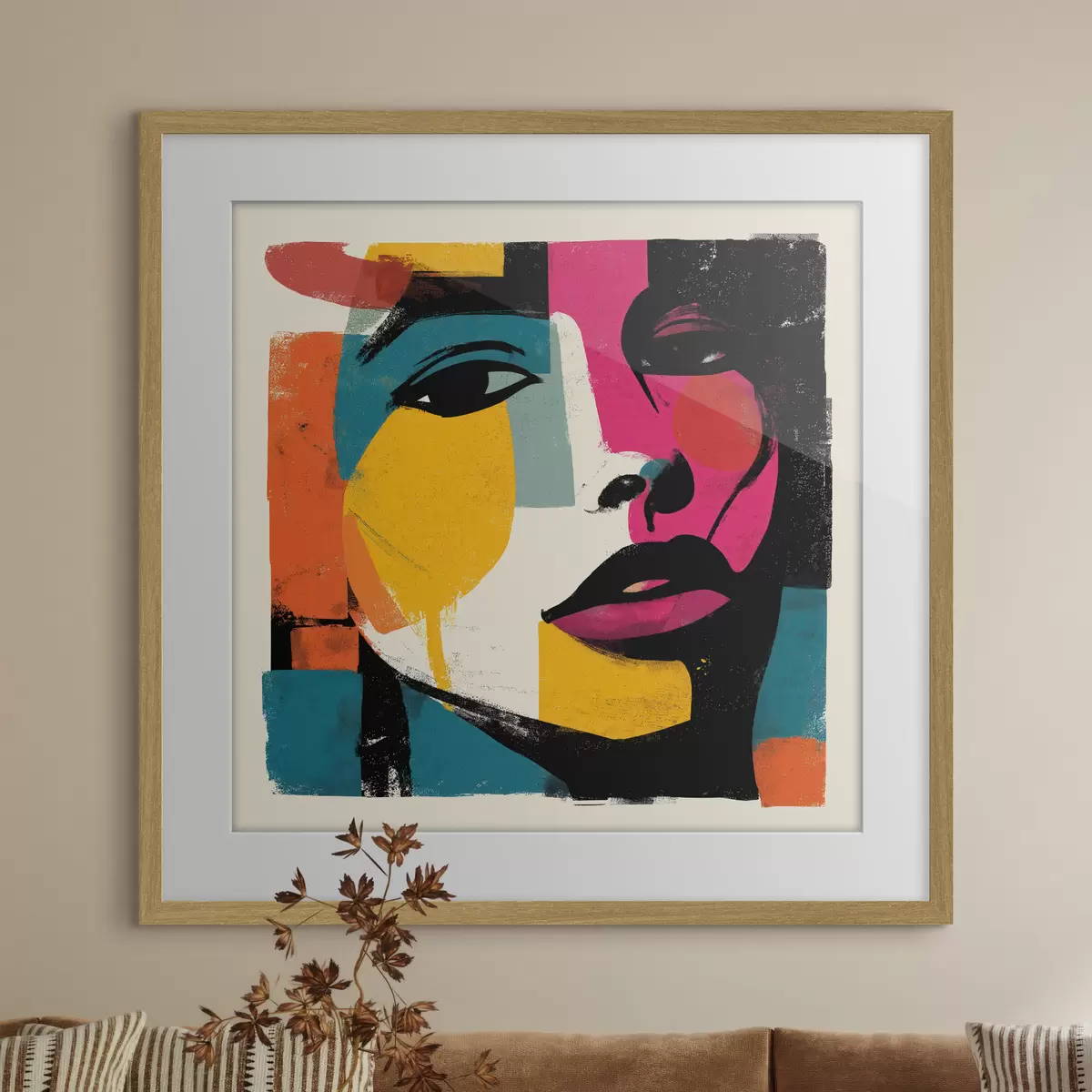 Poster Un volto astratto f49543