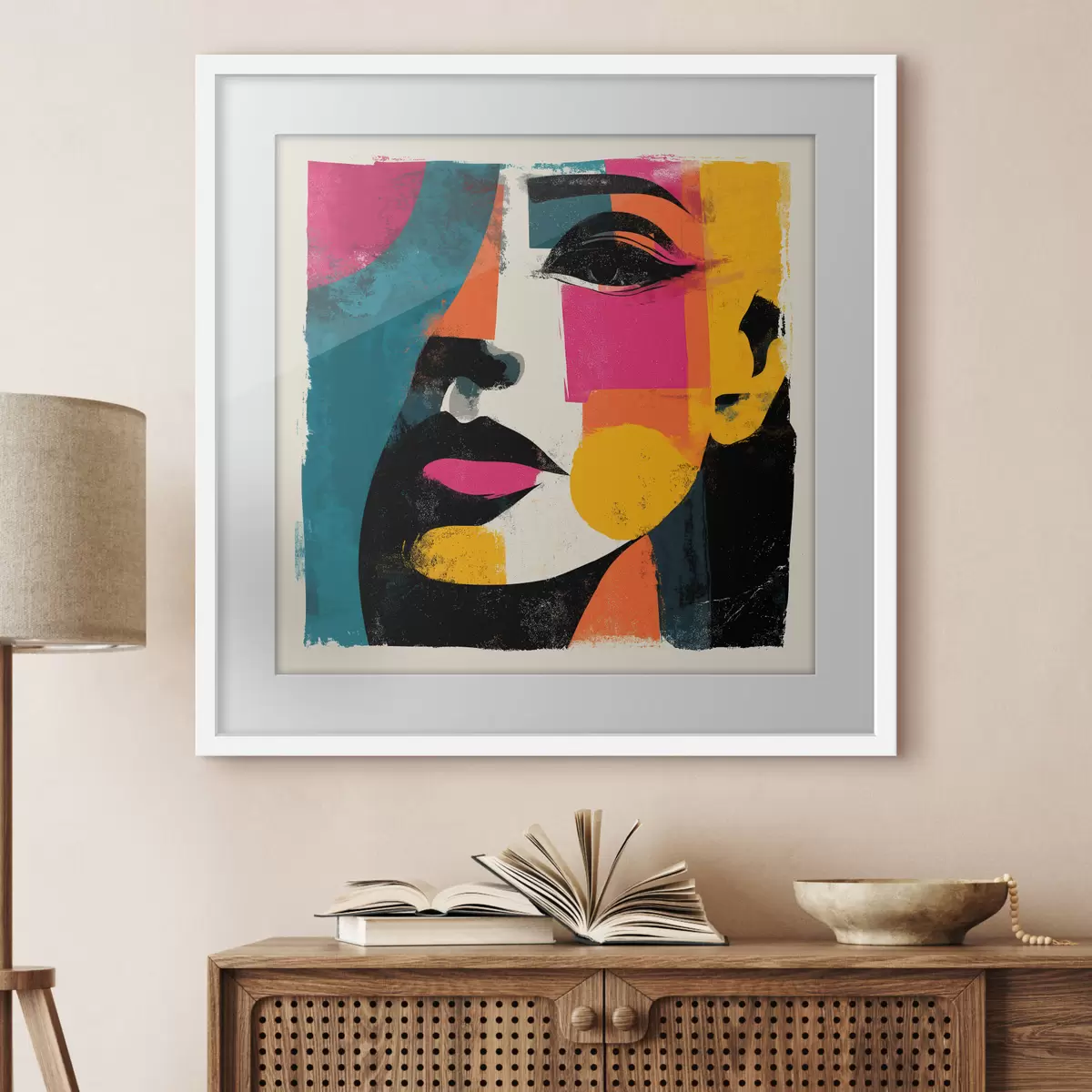 Poster Un volto astratto f49544