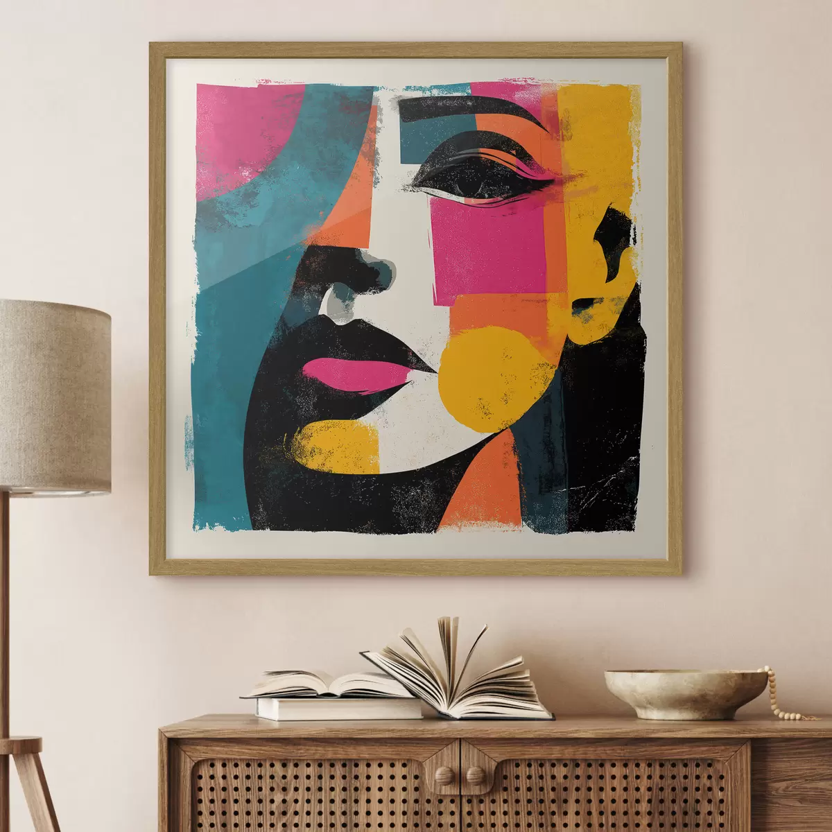 Poster Un volto astratto f49544