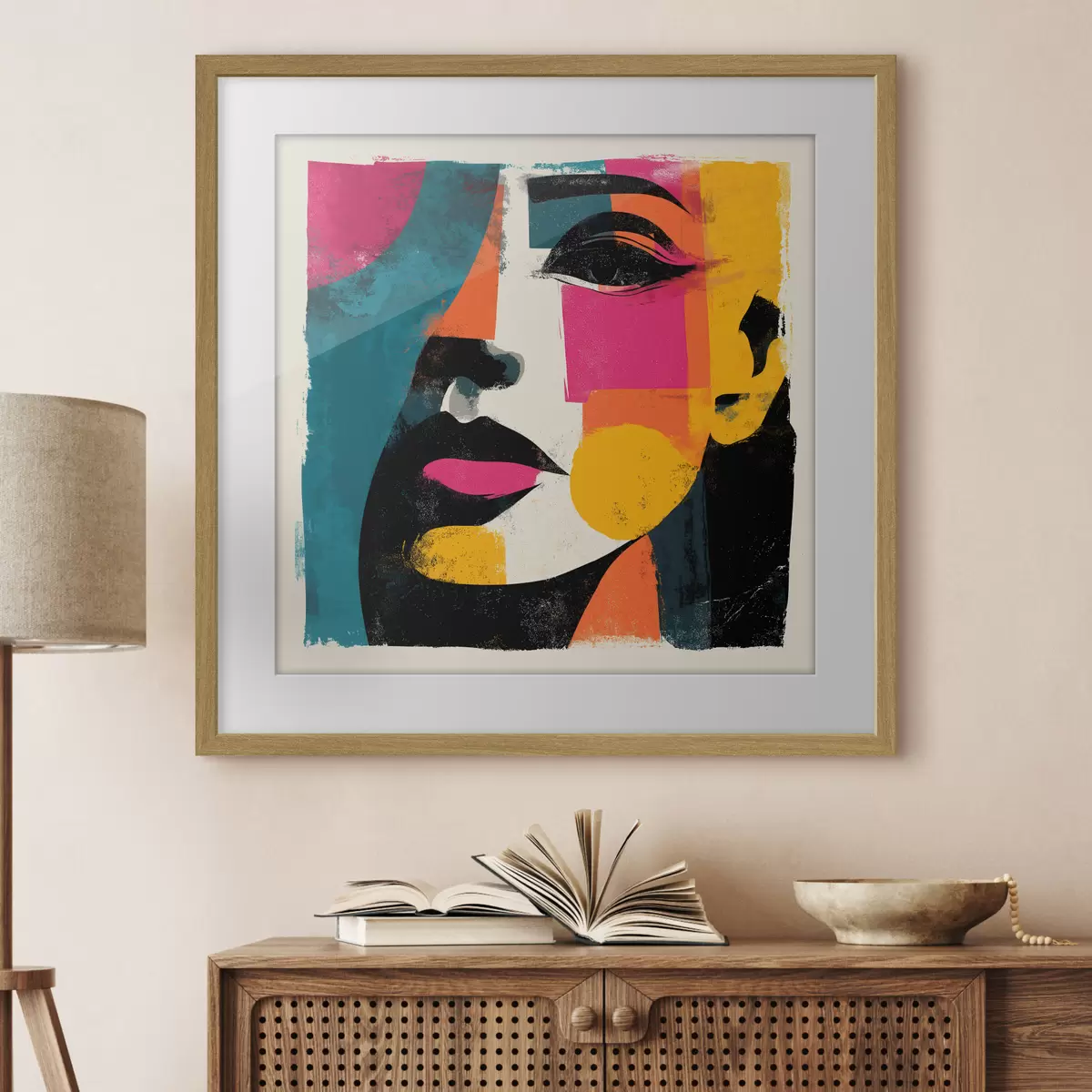 Poster Un volto astratto f49544