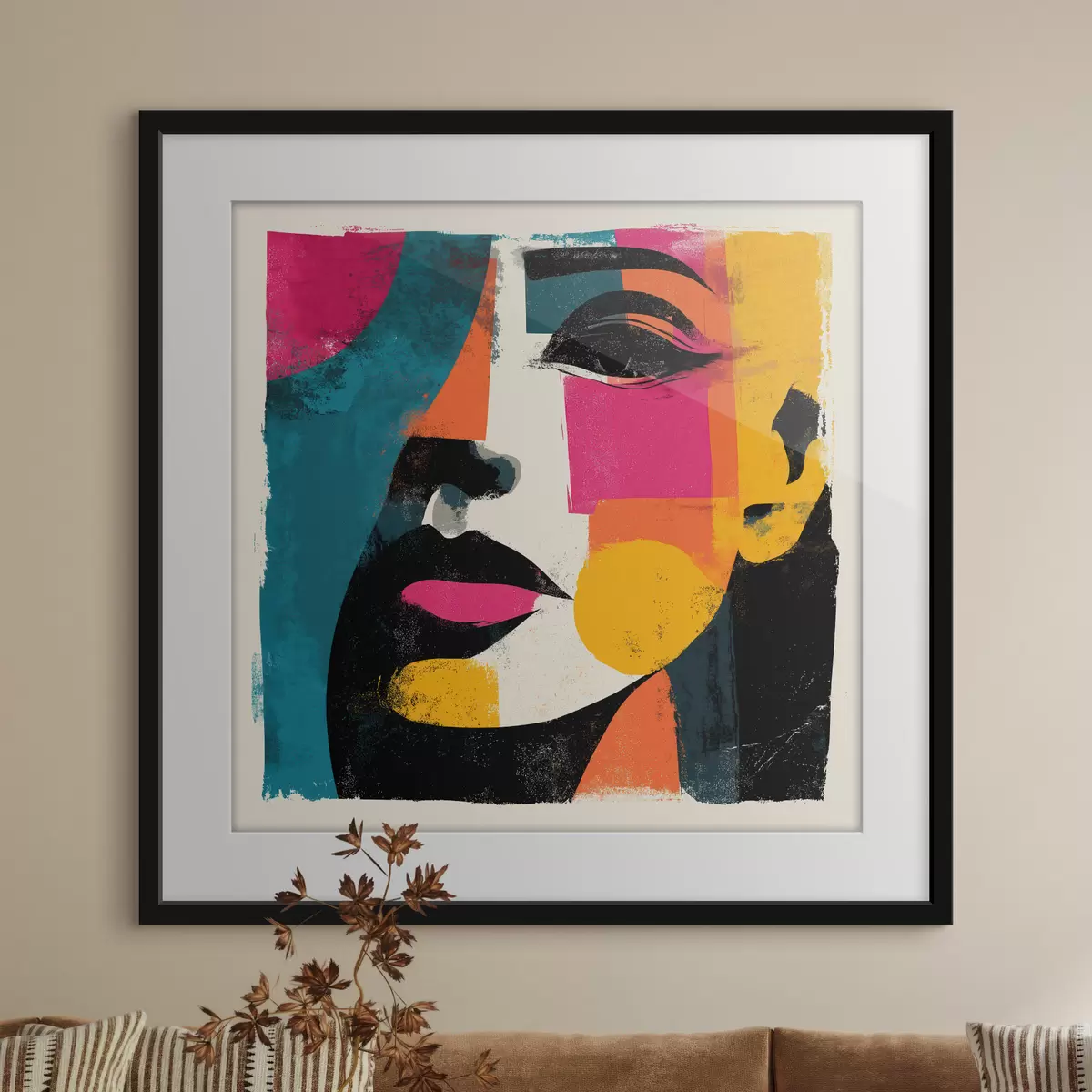 Poster Un volto astratto f49544