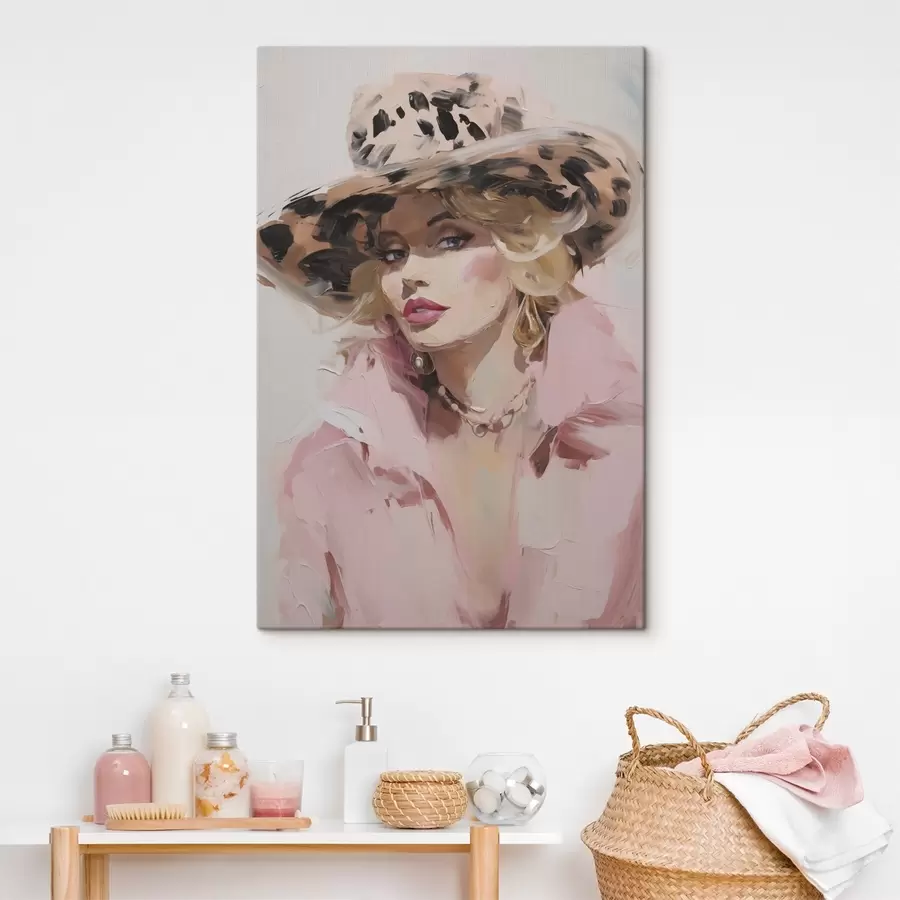 carta da parati Donna con cappello: imitazione di un dipinto nr. s49508