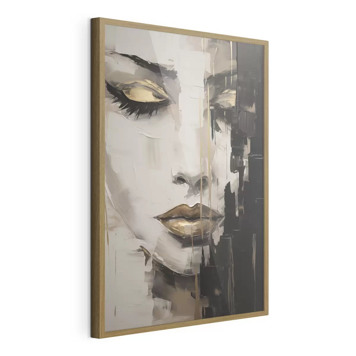 Poster Ritratto femminile moderno in stile pittorico f49507