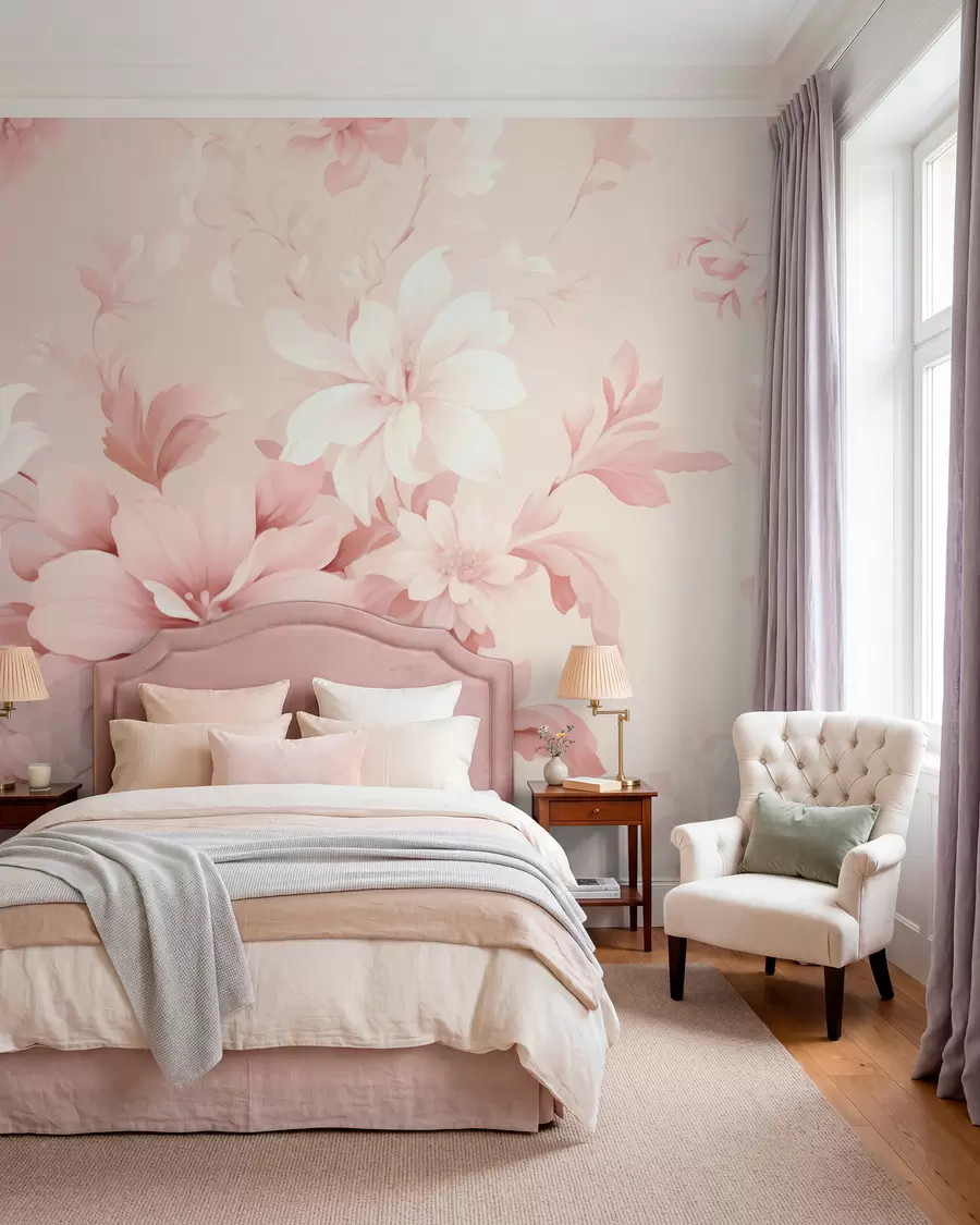Carta da parati Floreale Fiori classici n. w05437