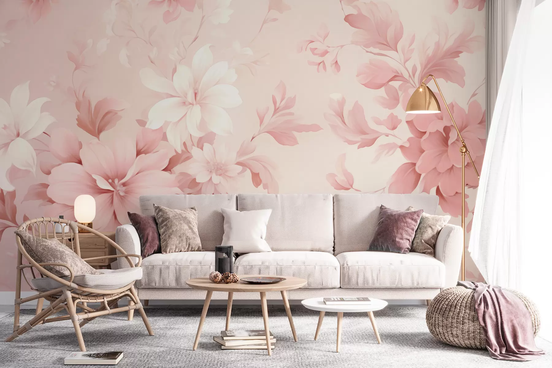 Carta da parati Floreale Fiori classici n. w05437