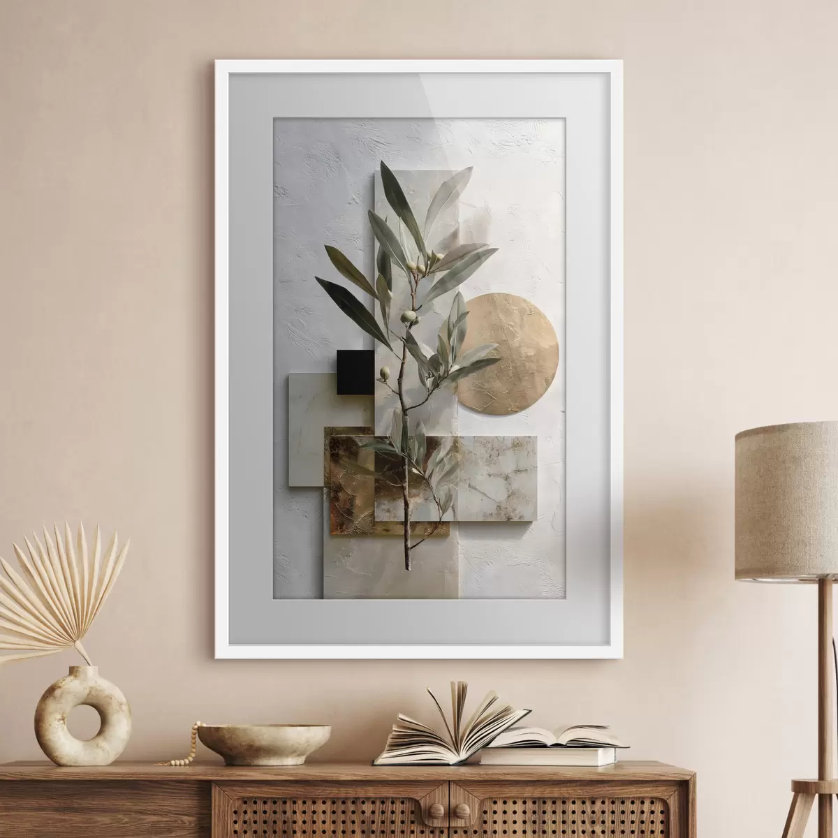 Poster Geometria del ramo d’ulivo f49555