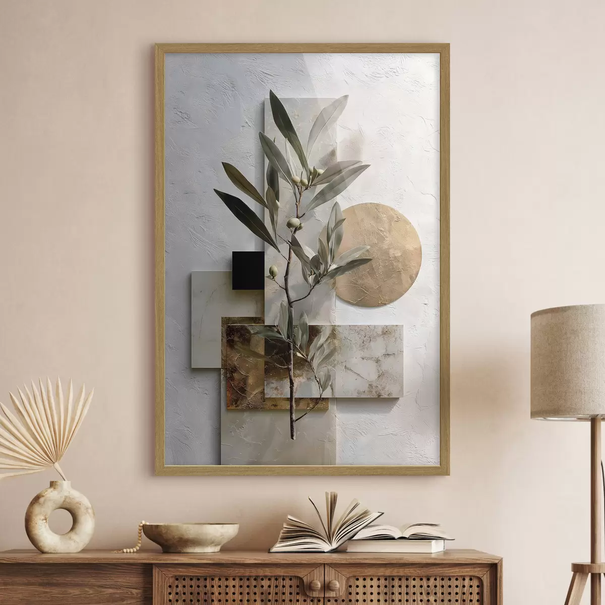 Poster Geometria del ramo d’ulivo f49555