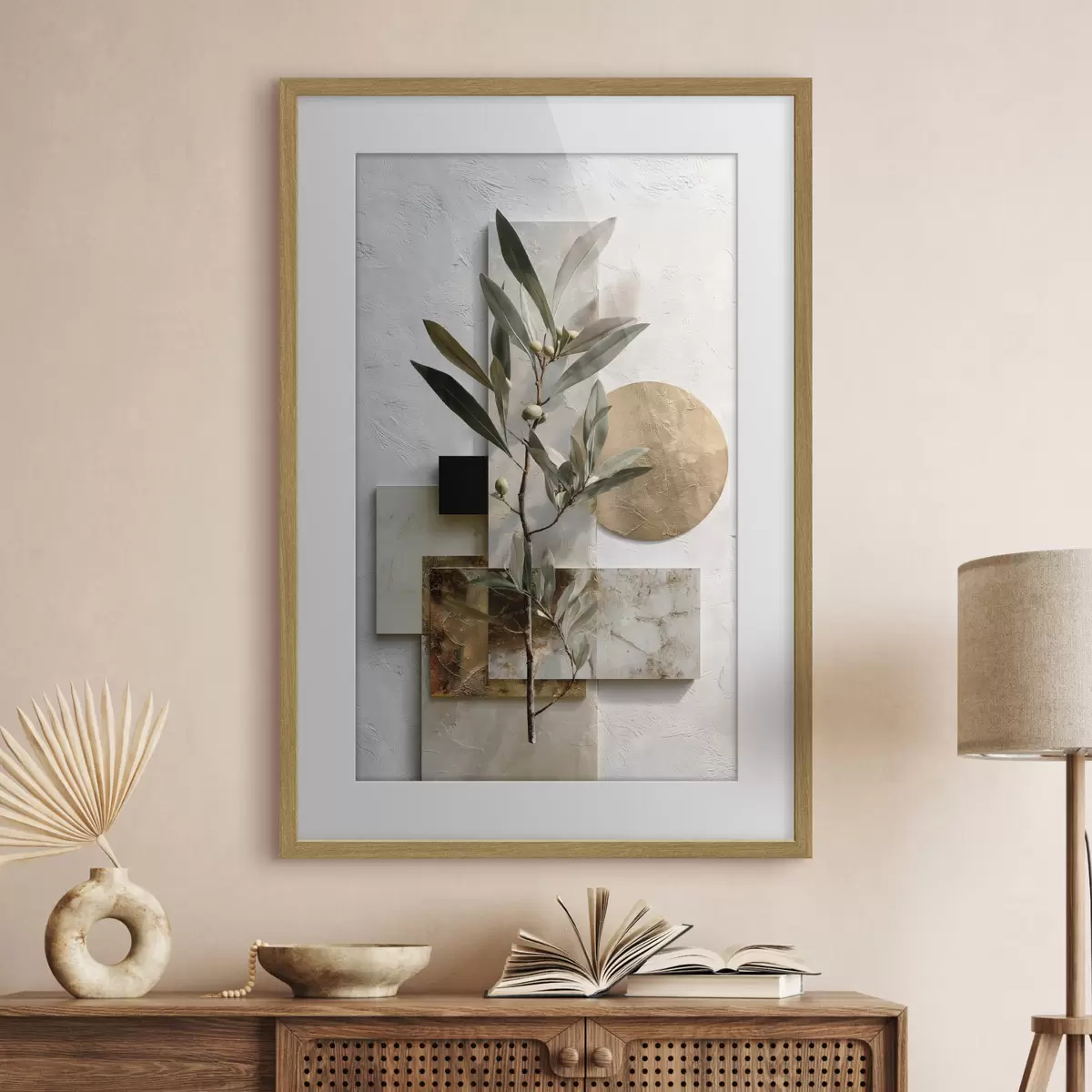 Poster Geometria del ramo d’ulivo f49555
