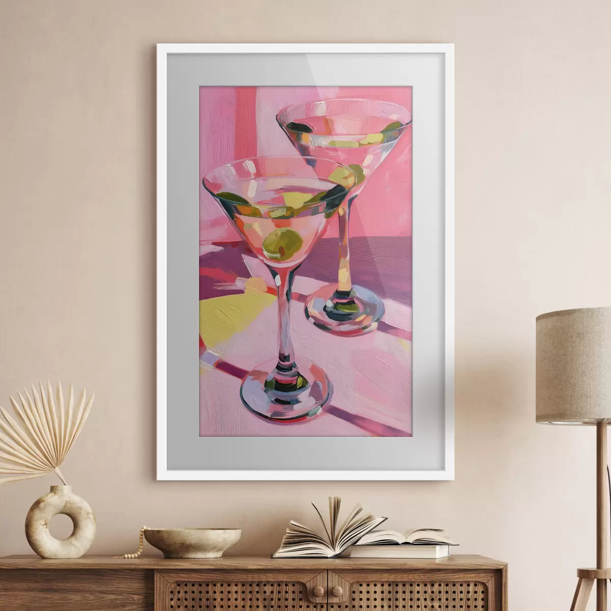 Poster Bicchieri con olive f49609