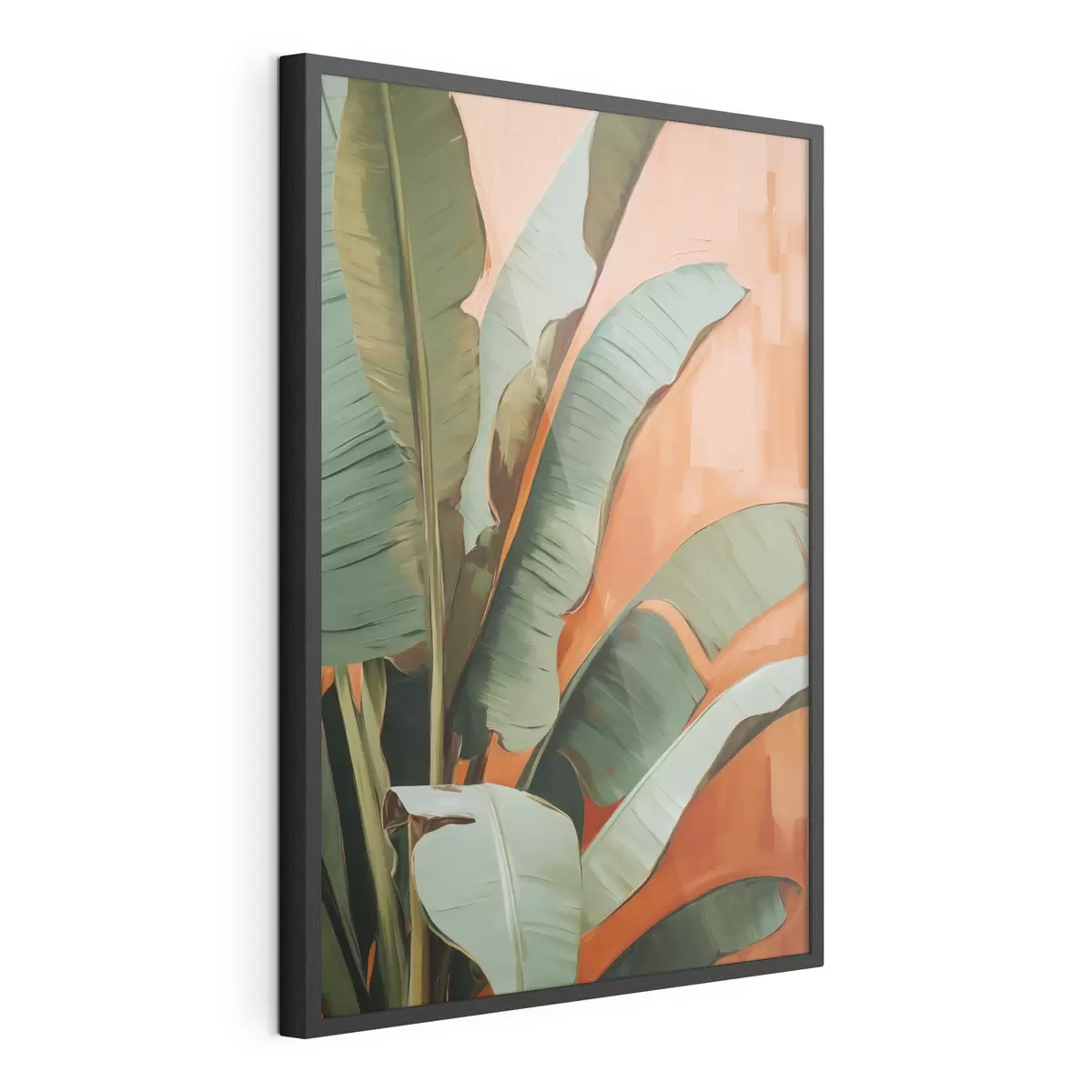 Poster Quadro con motivo di grandi foglie tropicali f49599