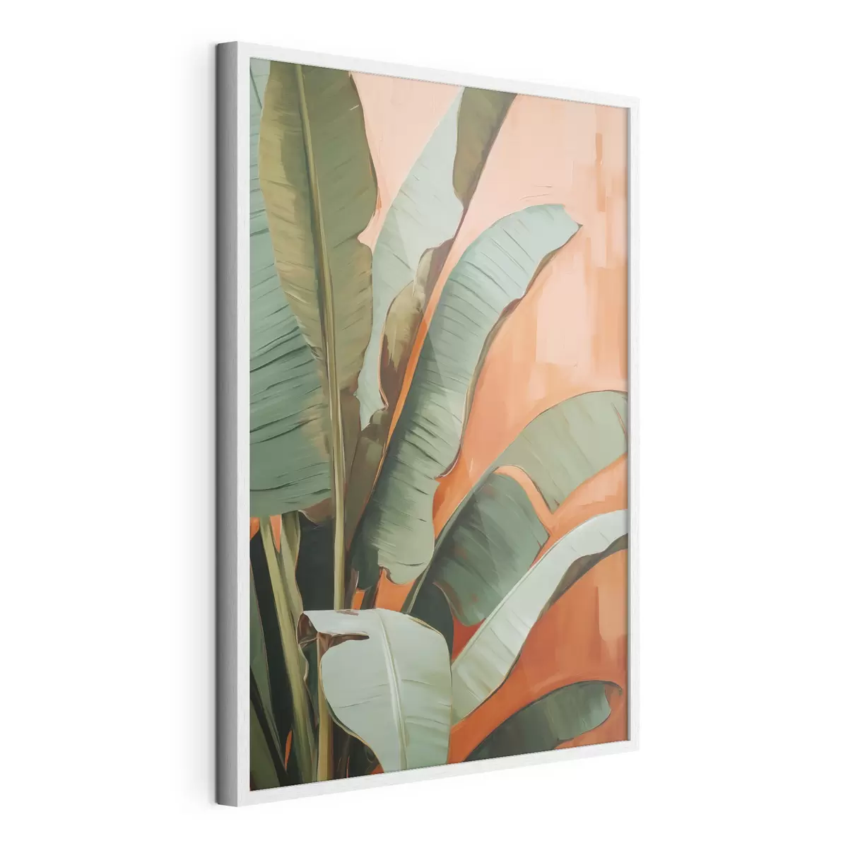Poster Quadro con motivo di grandi foglie tropicali f49599