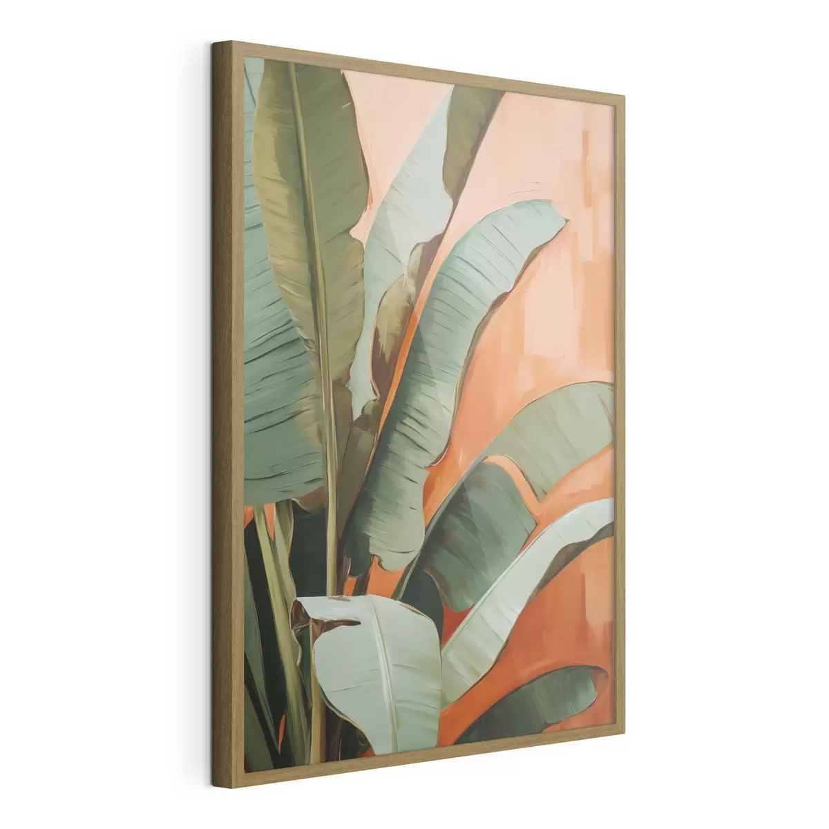 Poster Quadro con motivo di grandi foglie tropicali f49599