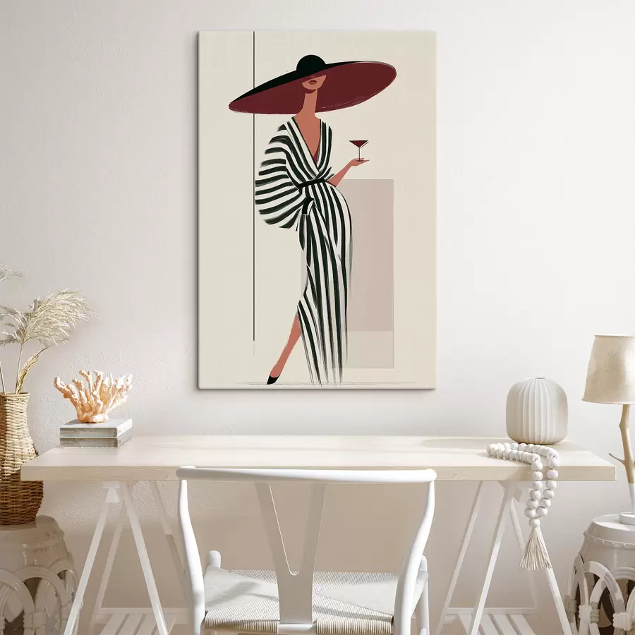 carta da parati Ragazza con cappello nr. s49634
