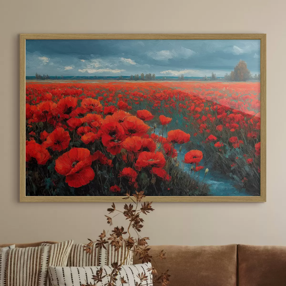 Poster Campo di papaveri f49631