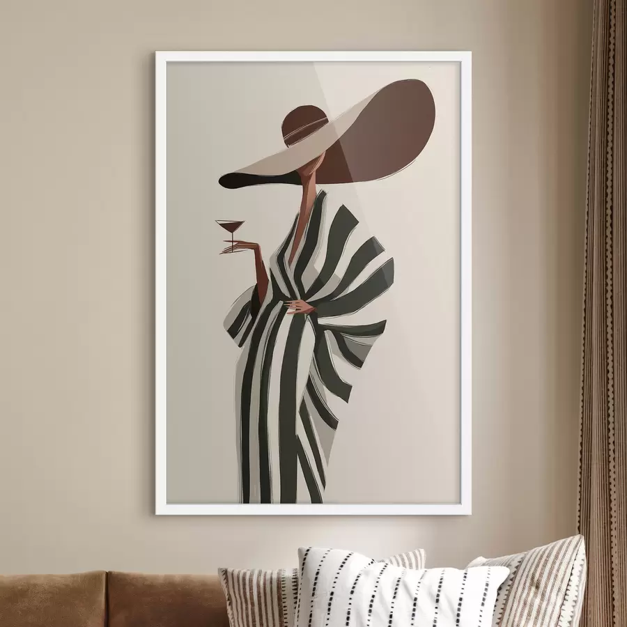 carta da parati Ragazza con cappello nr. f49633