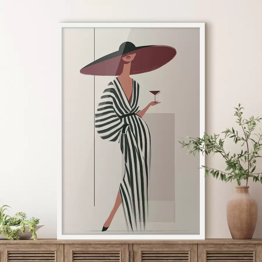 carta da parati Ragazza con cappello nr. f49634