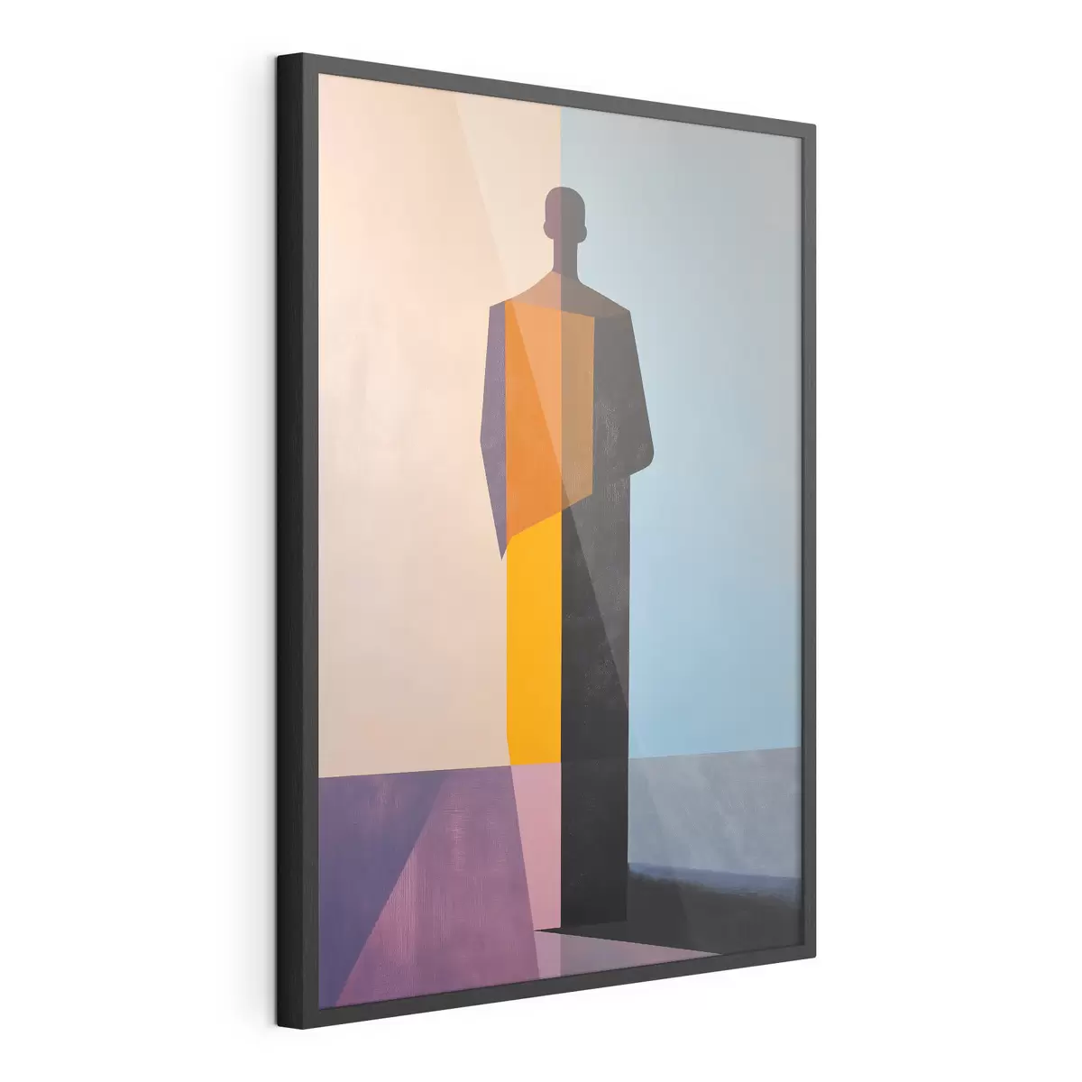 Poster L'uomo dalle linee colorate f49668
