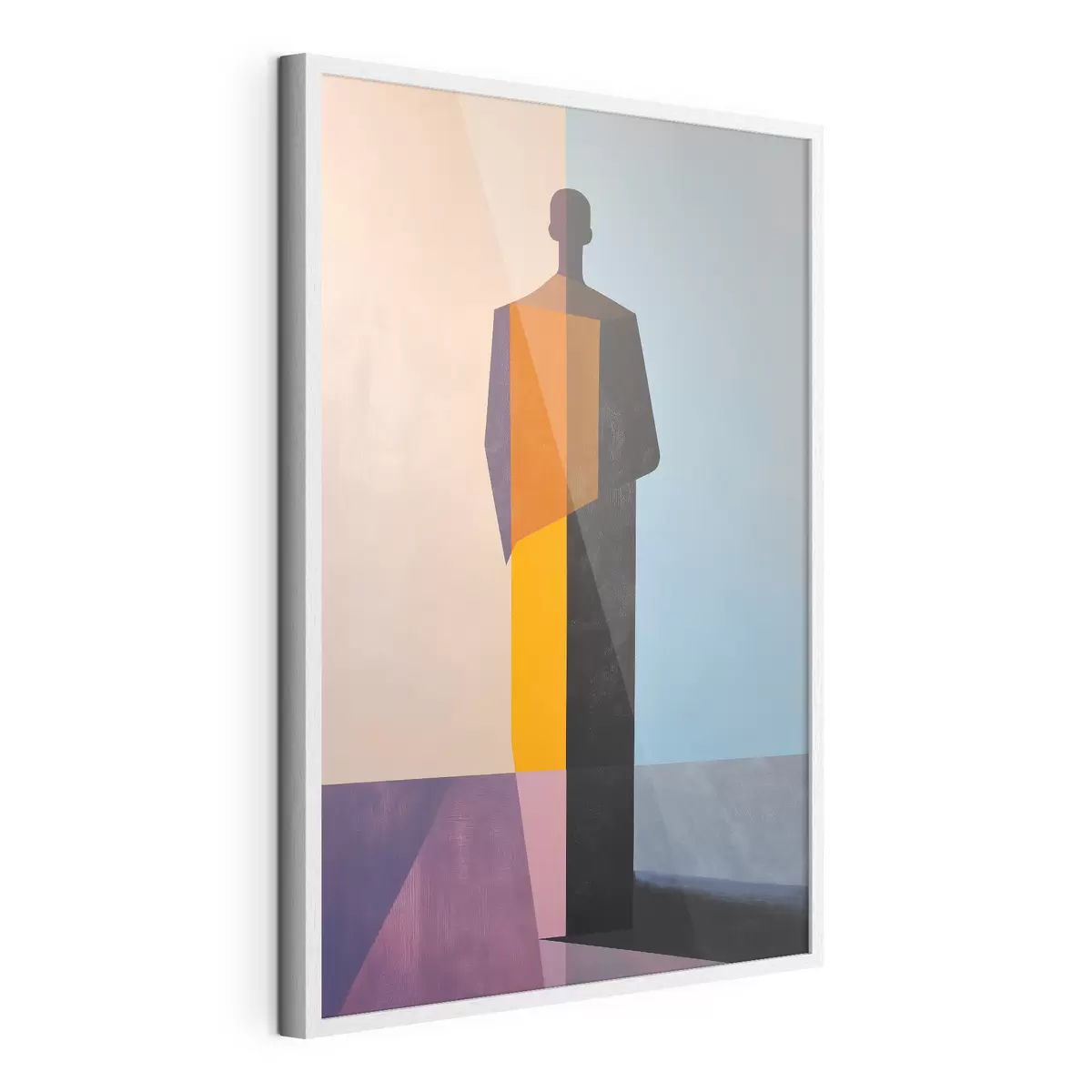 Poster L'uomo dalle linee colorate f49668