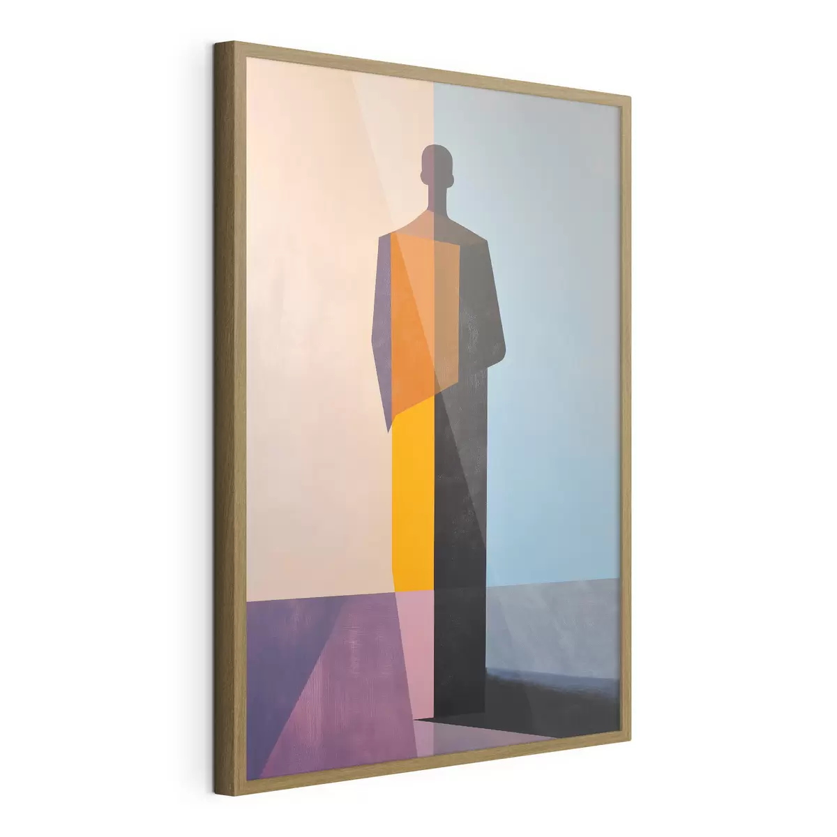 Poster L'uomo dalle linee colorate f49668