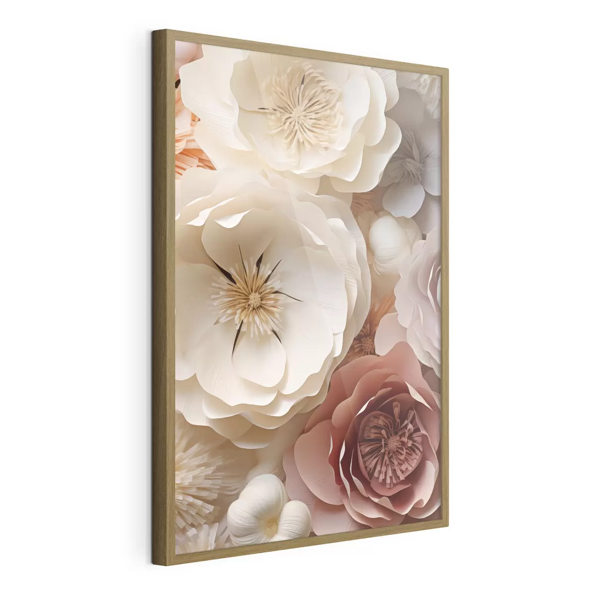 Poster Rose beige in stile contemporaneo f49374
