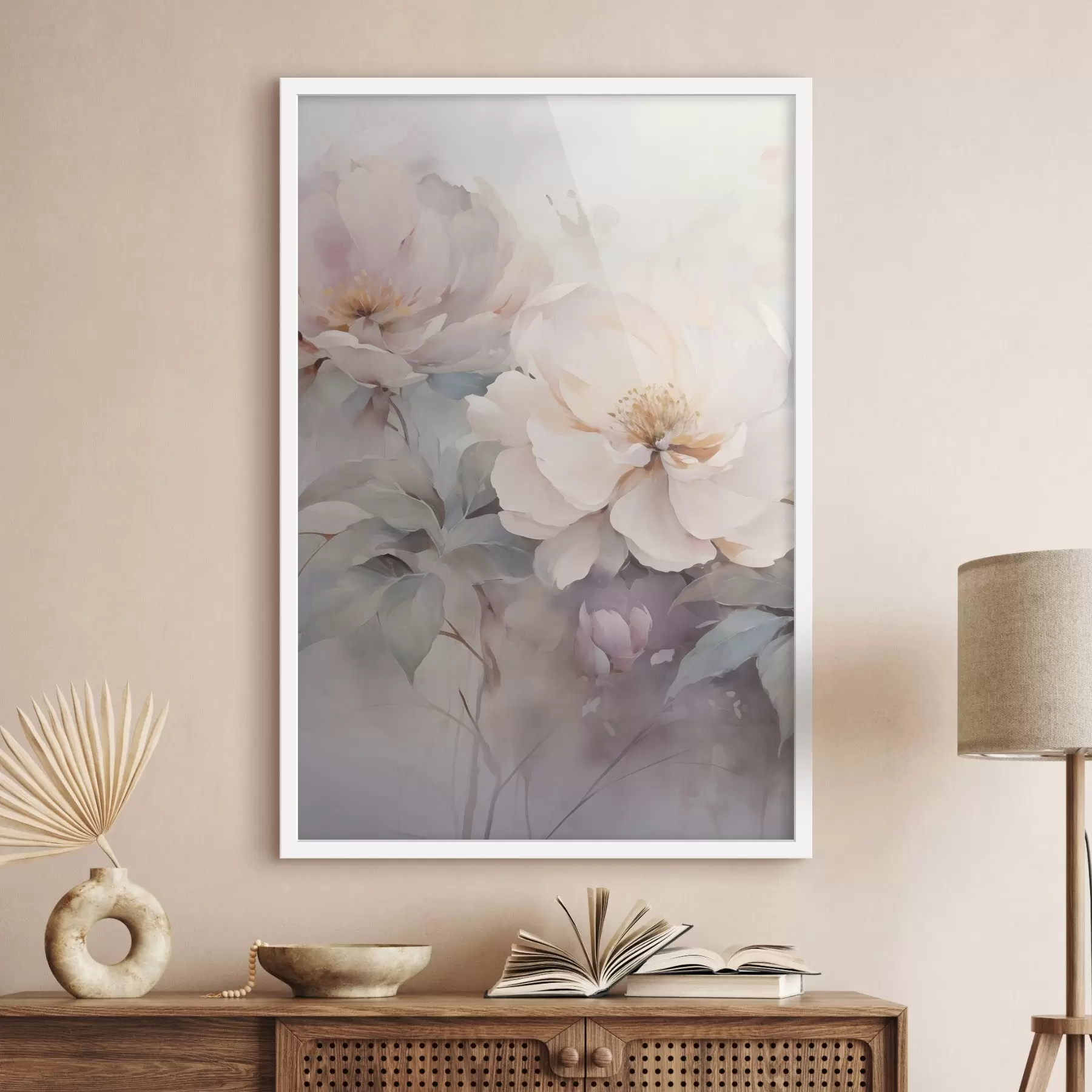 carta da parati Delicate peonie dai colori pastello nr. f49375