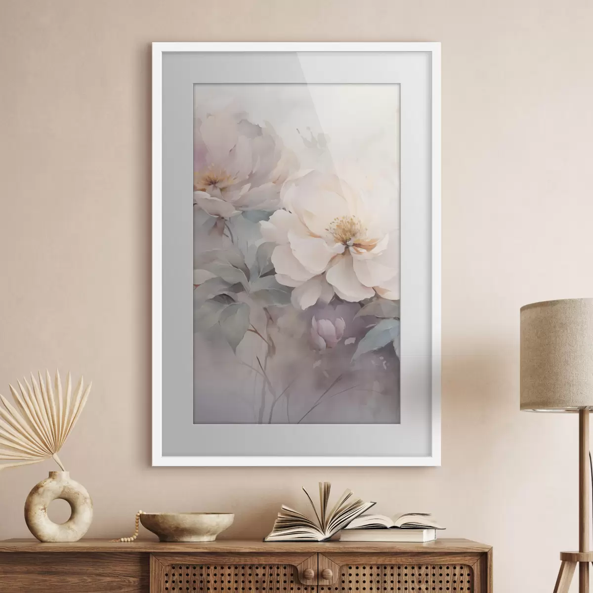 Poster Delicate peonie dai colori pastello f49375