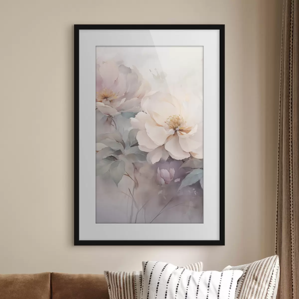 Poster Delicate peonie dai colori pastello f49375