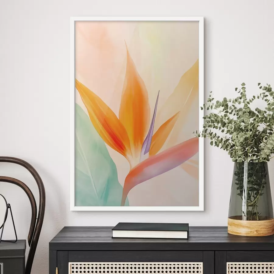 carta da parati Fiore di strelitzia tropicale nr. f49379
