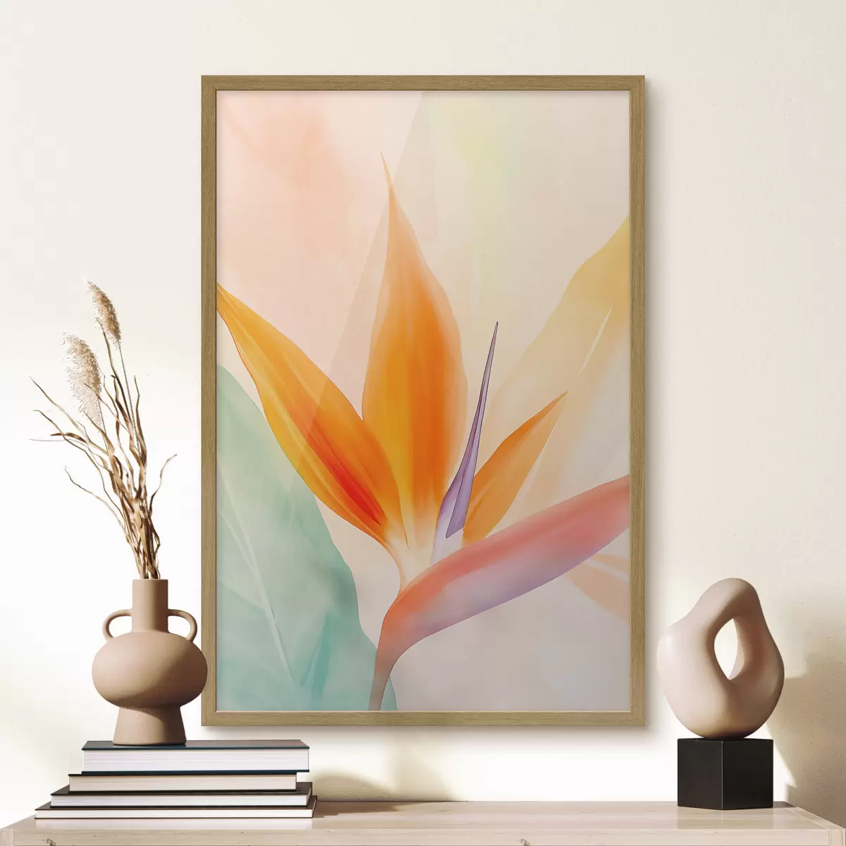 Poster Fiore di strelitzia tropicale f49379