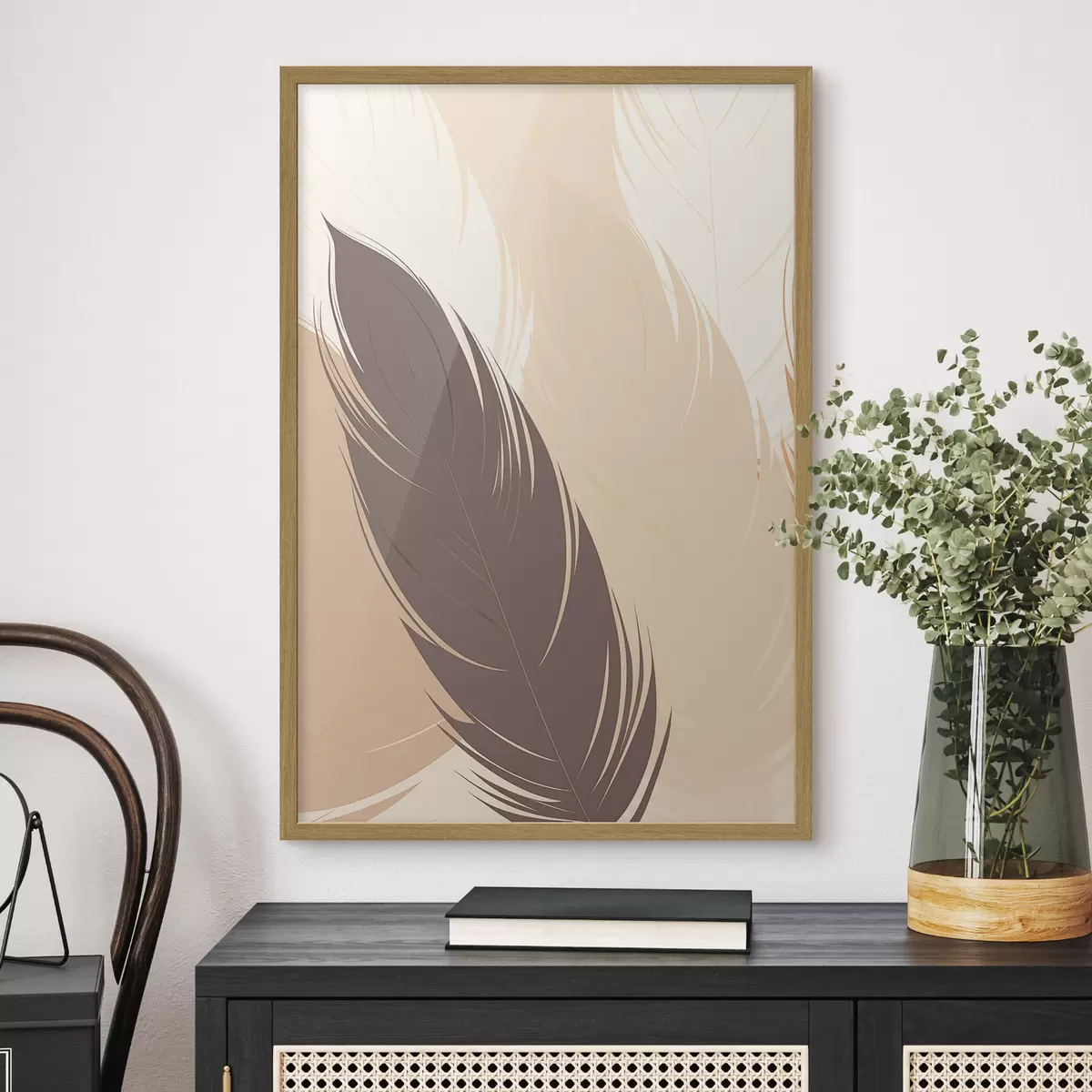 Poster Minimalismo astratto e piumato f49382