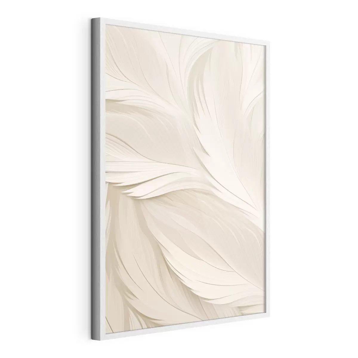 Poster Astrazione volumetrica – Linee beige f49383