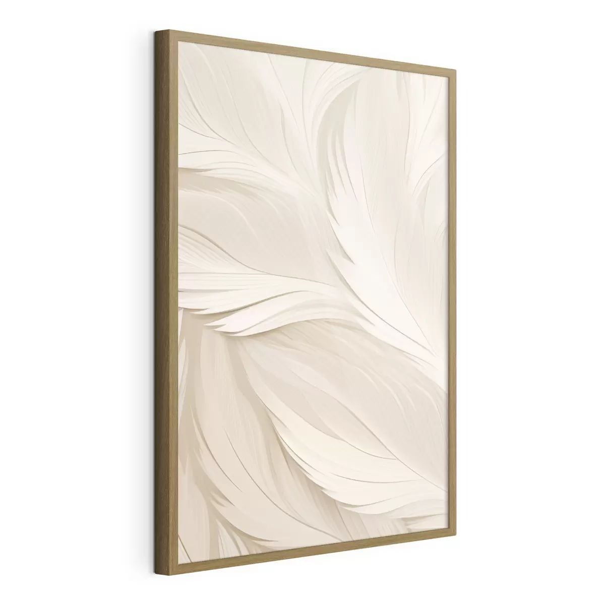 Poster Astrazione volumetrica – Linee beige f49383
