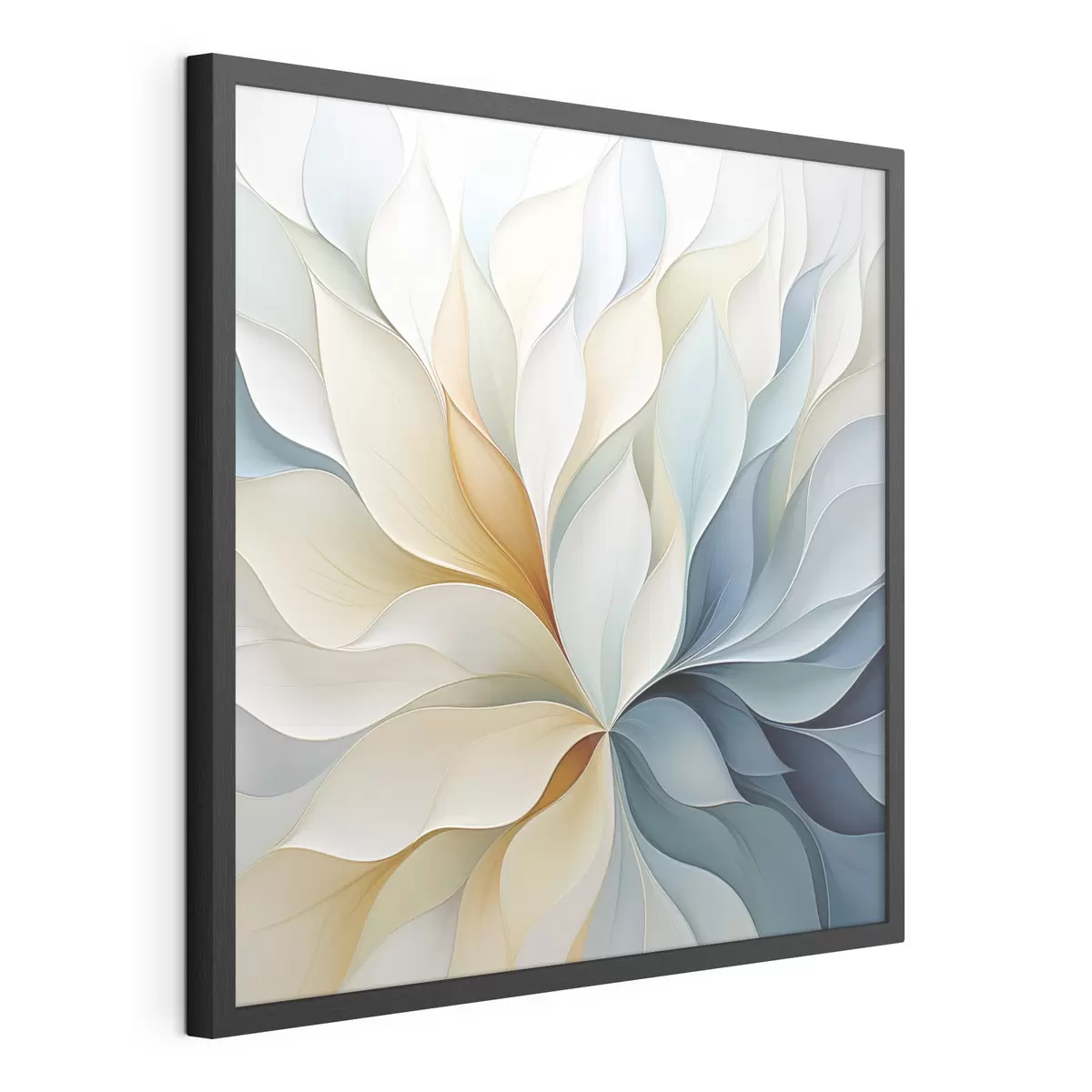 Poster Petali astratti, imitazione di un dipinto, illustrazione piatta f49746
