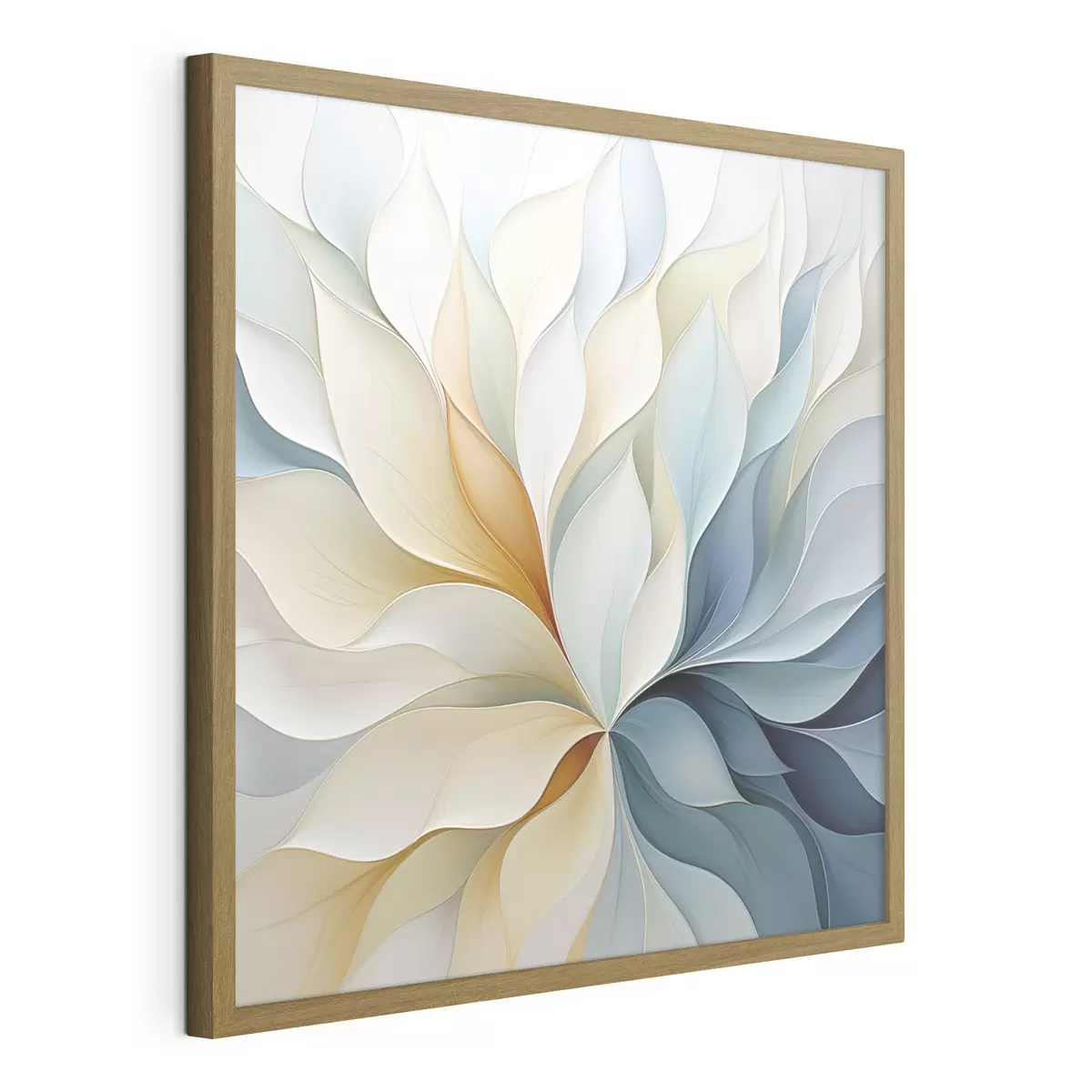 Poster Petali astratti, imitazione di un dipinto, illustrazione piatta f49746